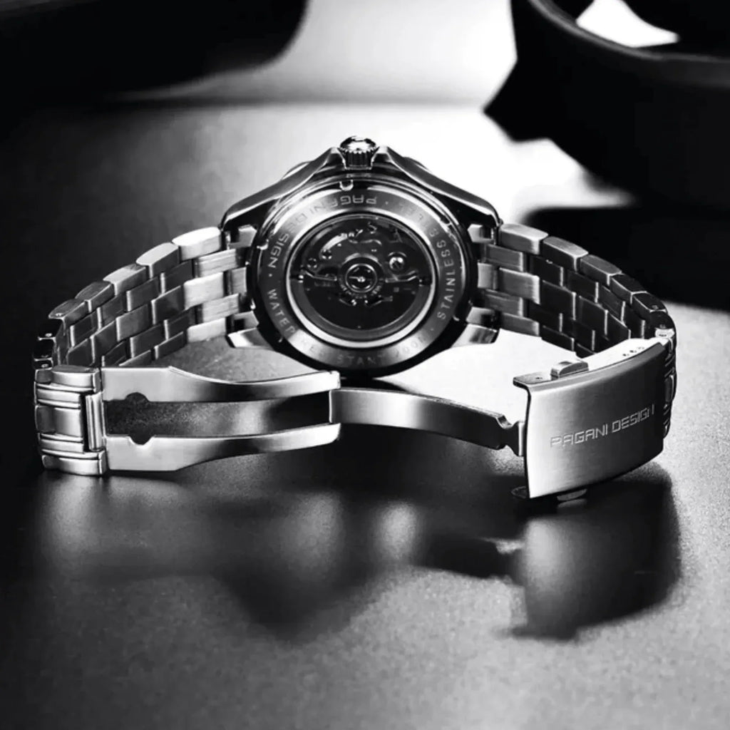 Pagani Design PD-1685 42MM (Japanese NH-35 Automatic Movement) Mechanical Watch 100M Waterproof Dive Watch Sapphire Stainless Steel Bracelet Watch "Seamaster" - DREAM WATCHES