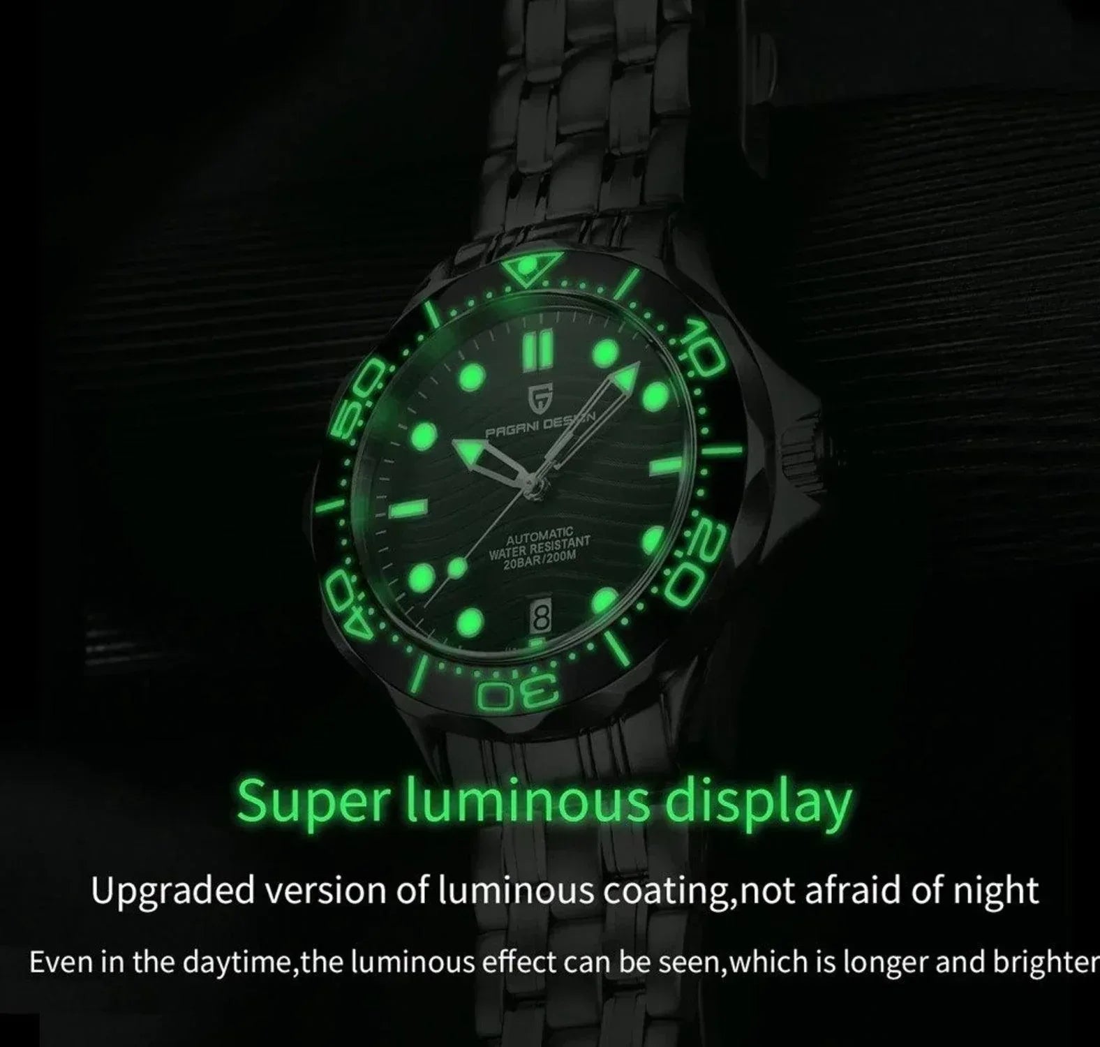 Pagani Design PD-1685 42MM (Japanese NH-35 Automatic Movement) Mechanical Watch 100M Waterproof Dive Watch Seamaster - DREAM WATCHES