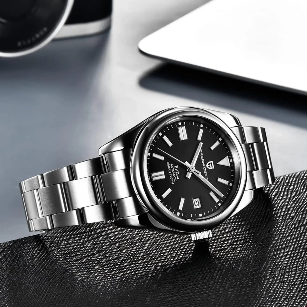 Pagani Design PD-1690 39 MM (Automatic Movement) Mechanical Watch Sapphire Stainless Steel Watch Oyster Perpetual"Black Dial" - DREAM WATCHES