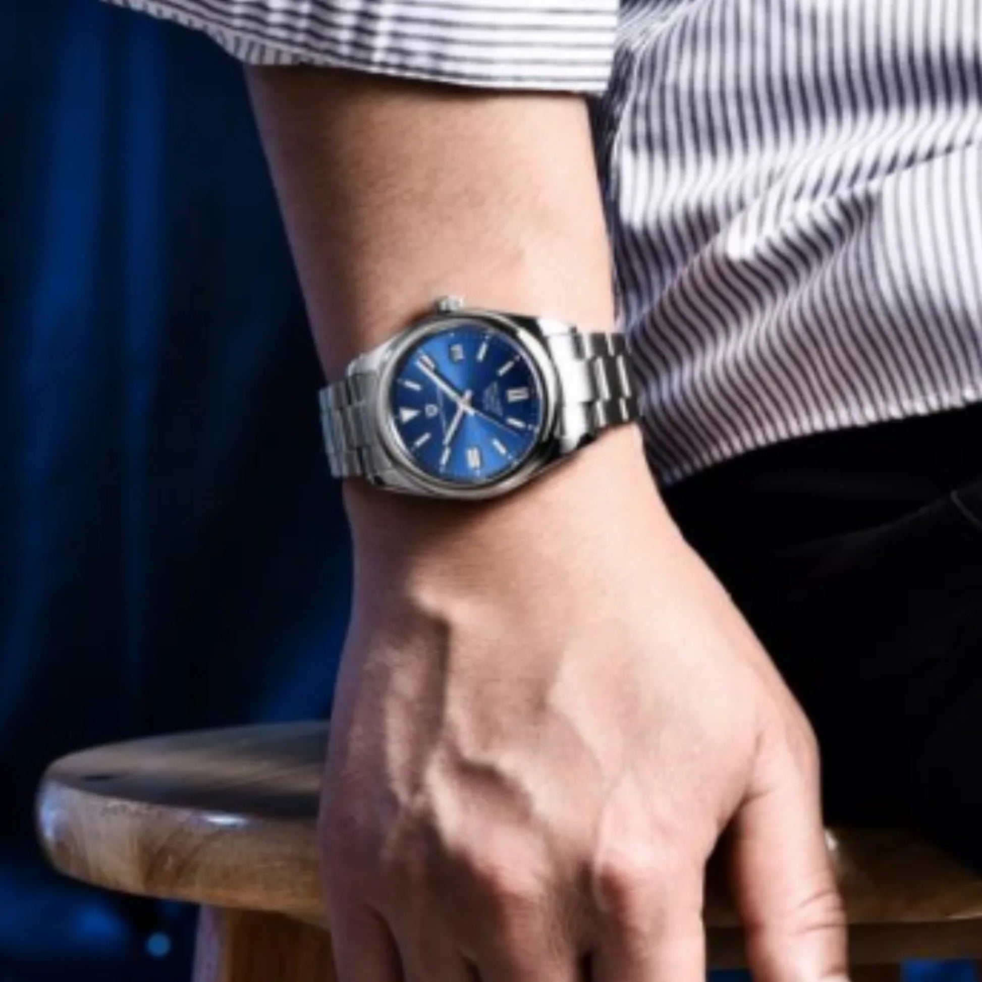 Pagani Design PD-1690 39 MM (Automatic Movement) Mechanical Watch Sapphire Stainless Steel Watch Oyster Perpetual"Blue Dial" - DREAM WATCHES