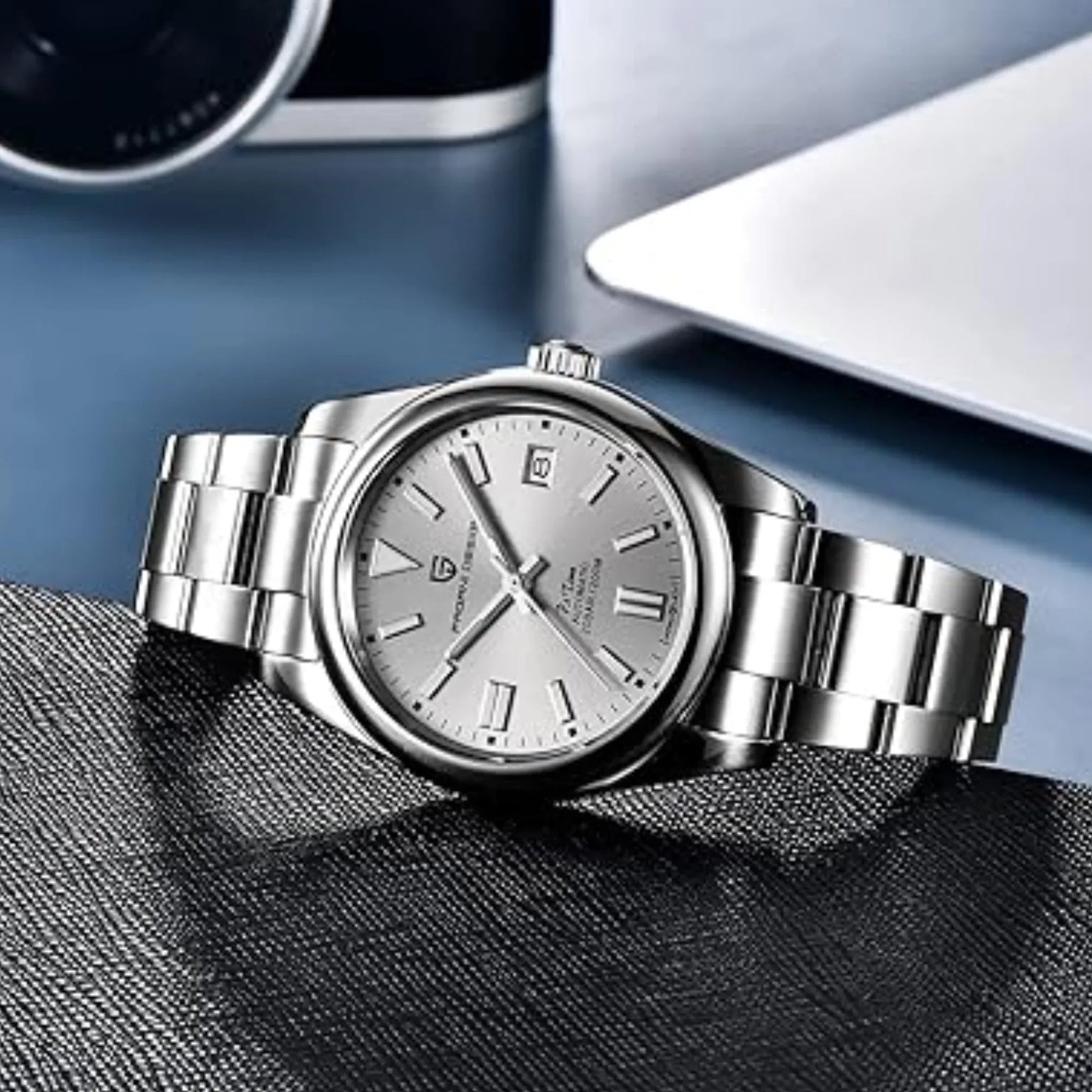 Pagani Design PD-1690 39 MM (Automatic Movement) Mechanical Watch Sapphire Stainless Steel Watch Oyster Perpetual"Grey Dial" - DREAM WATCHES