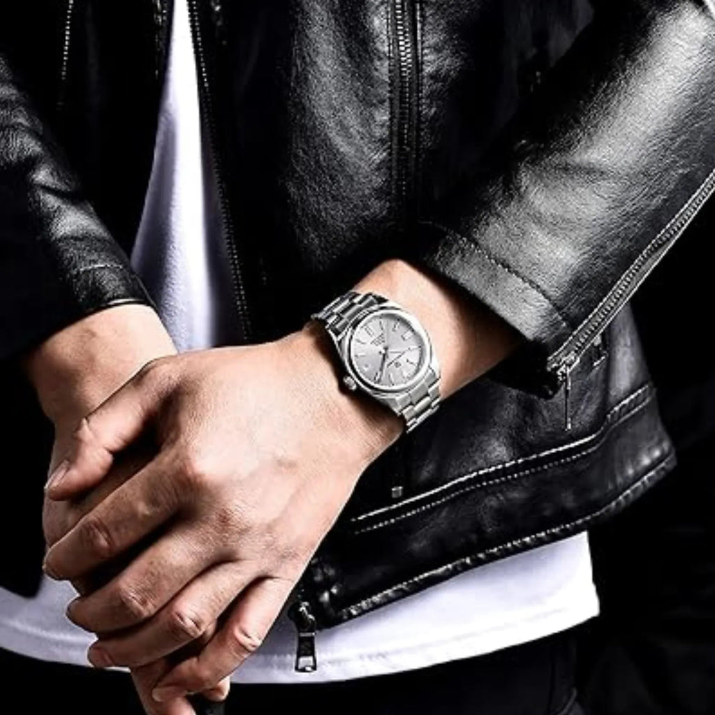 Pagani Design PD-1690 39 MM (Automatic Movement) Mechanical Watch Sapphire Stainless Steel Watch Oyster Perpetual"Grey Dial" - DREAM WATCHES
