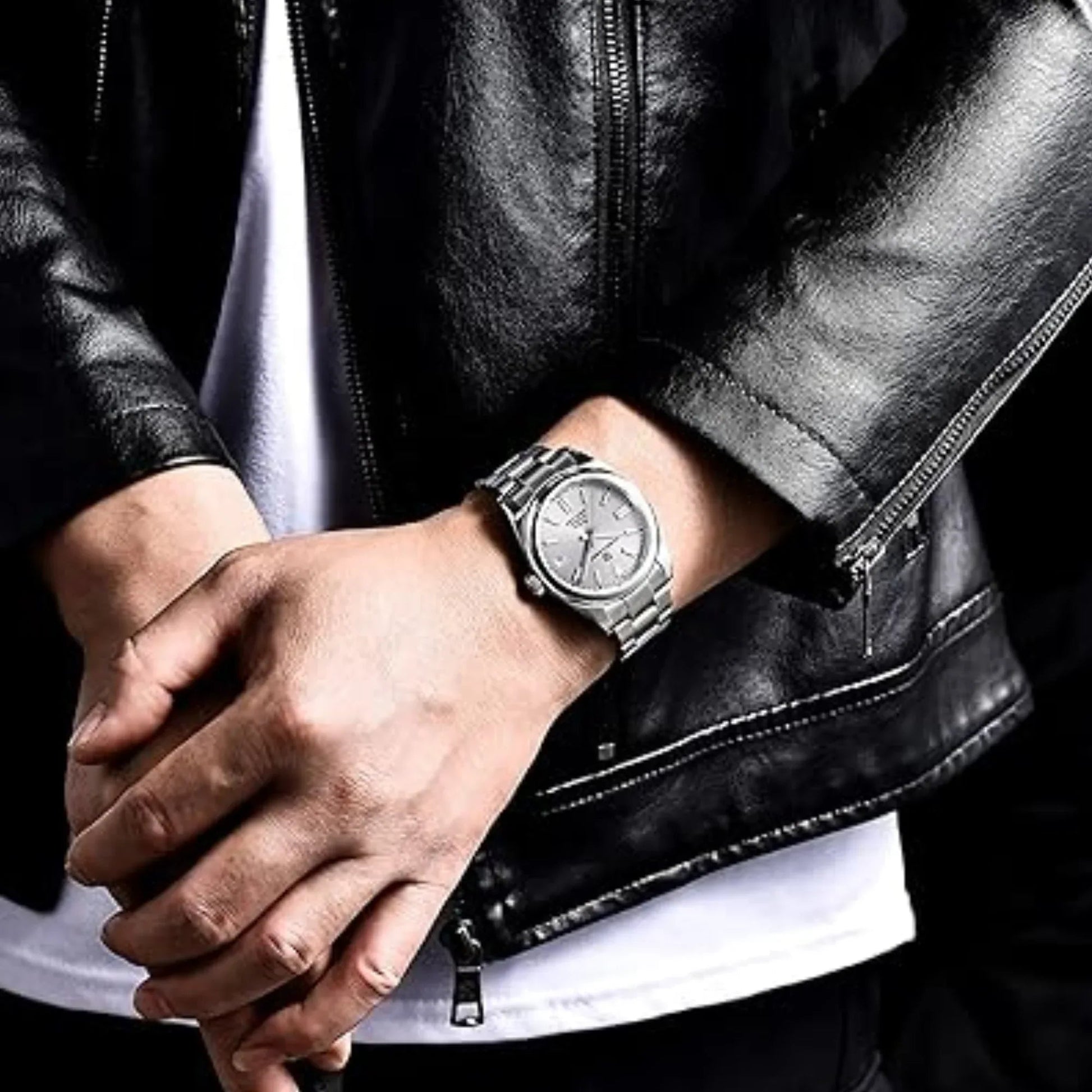 Pagani Design PD-1690 39 MM (Automatic Movement) Mechanical Watch Sapphire Stainless Steel Watch Oyster Perpetual"Grey Dial" - DREAM WATCHES