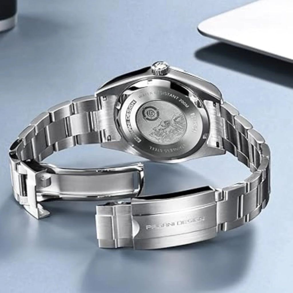 Pagani Design PD-1690 39 MM (Automatic Movement) Mechanical Watch Sapphire Stainless Steel Watch Oyster Perpetual"Grey Dial" - DREAM WATCHES