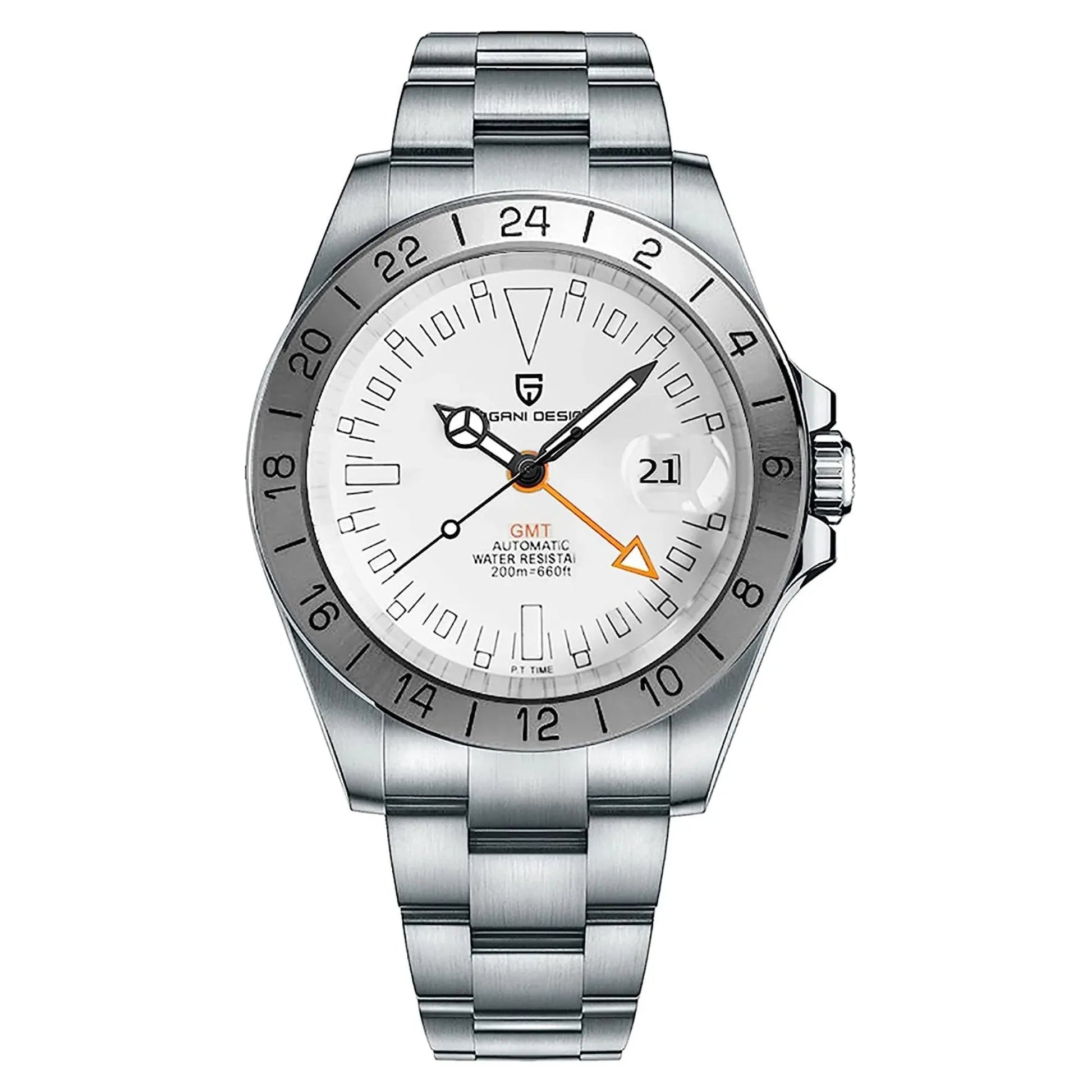 Pagani Design PD-1693 42 MM (GMT Automatic Movement) Mechanical Watch Sapphire Stainless Steel Watch Explorer II - DREAM WATCHES