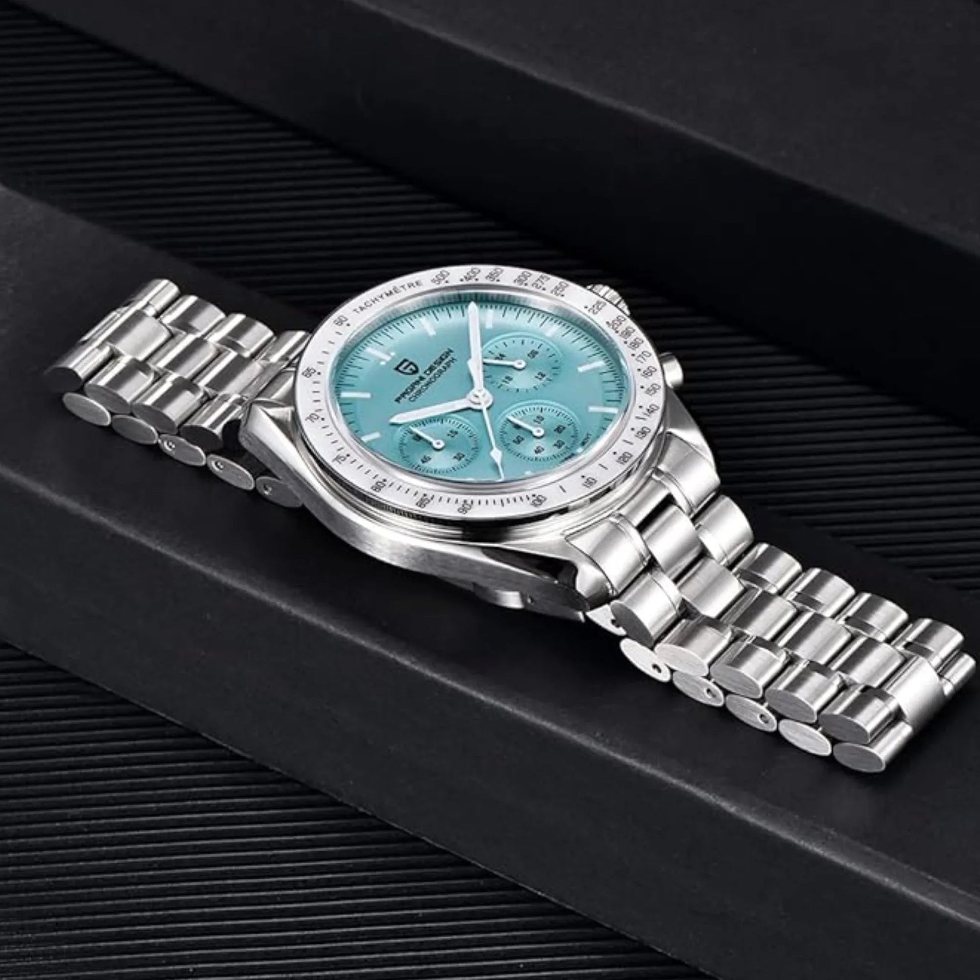 Pagani Design PD-1701 40mm Mens Waterproof Watch With Seiko VK-63 Movement (Speedmaster) - DREAM WATCHES