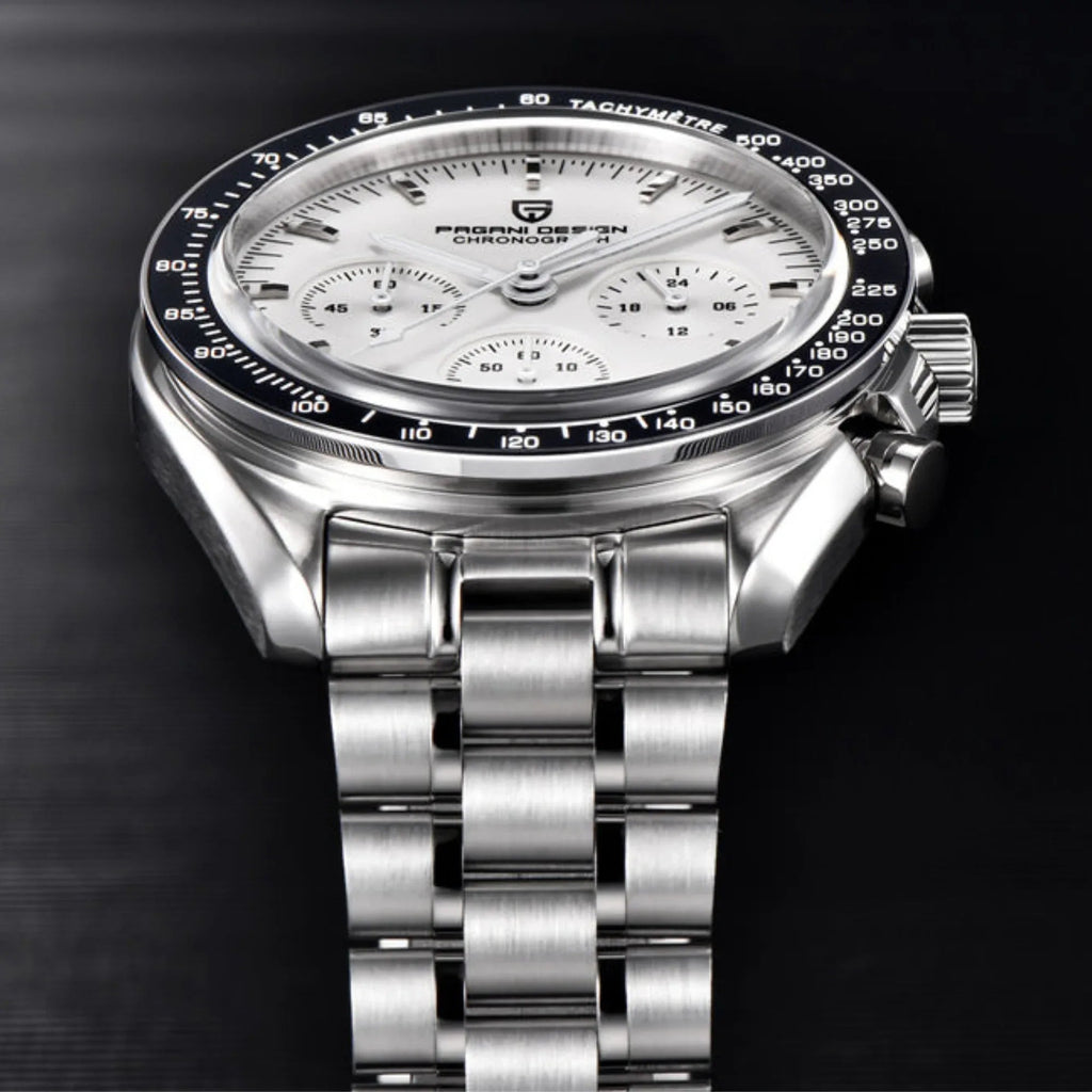 Pagani Design PD-1701 40mm Mens Waterproof Watch with Seiko VK-63 Movement (Speedmaster) - DREAM WATCHES