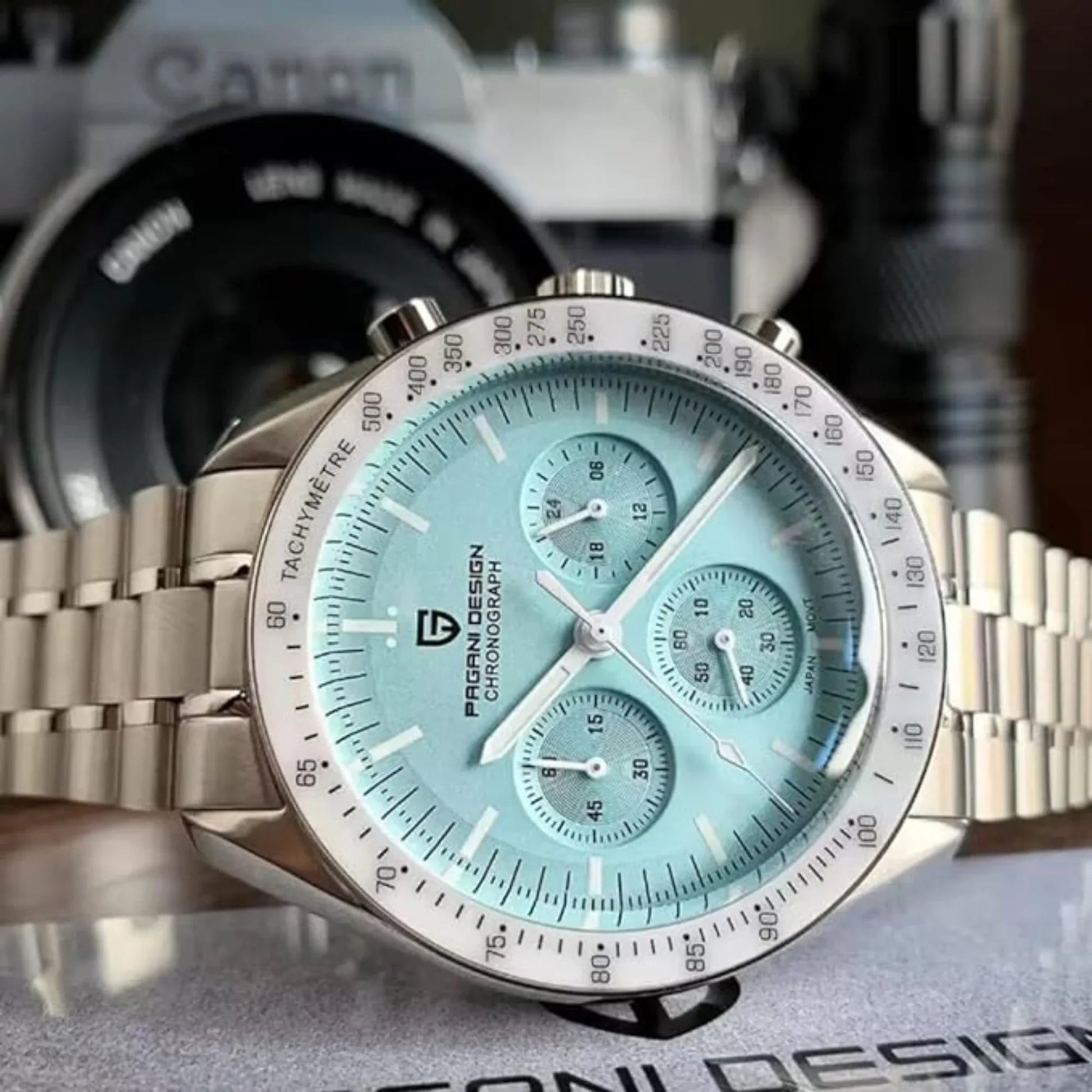 Pagani Design PD-1701 40mm Mens Waterproof Watch With Seiko VK-63 Movement (Speedmaster) - DREAM WATCHES