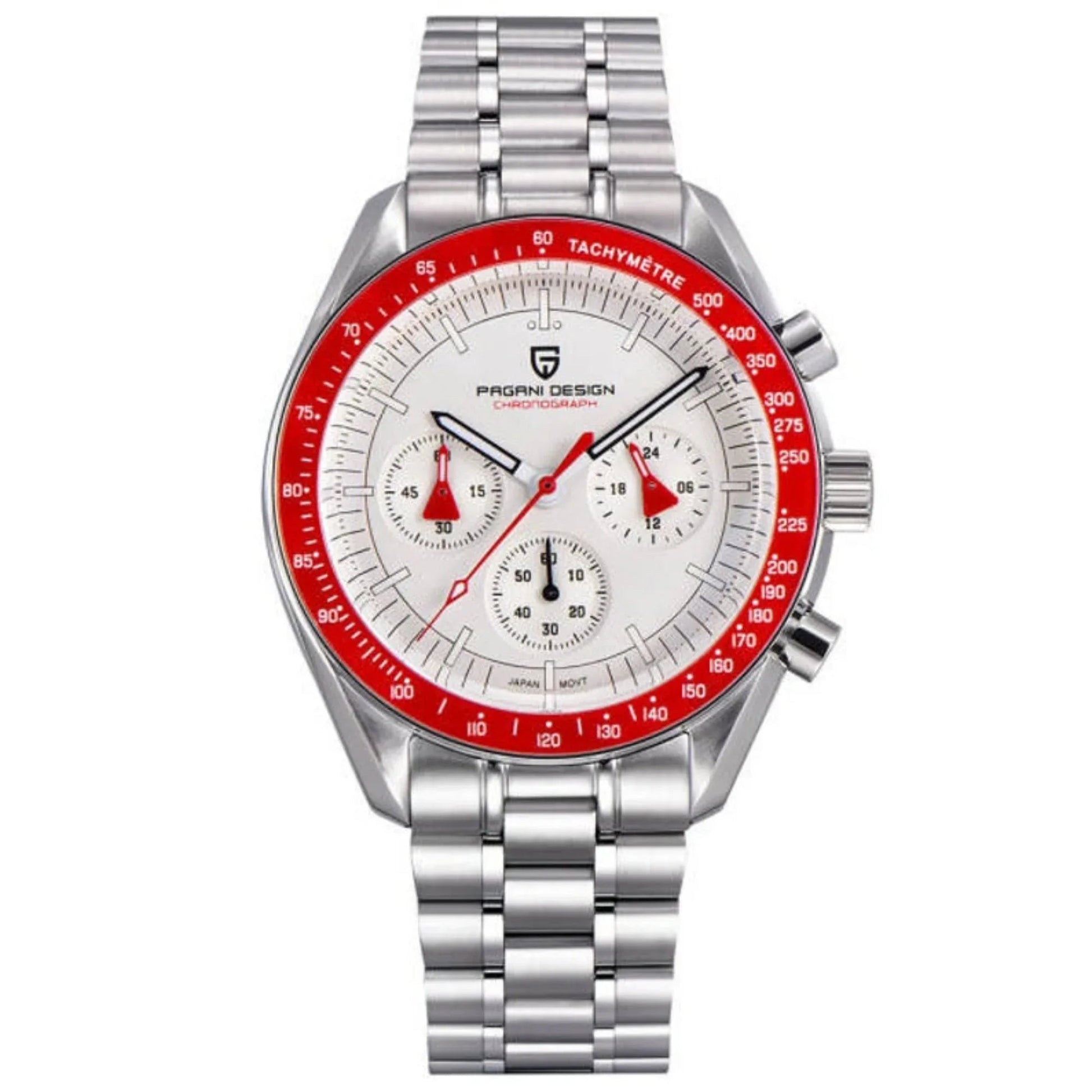 Pagani Design PD-1701 40mm Mens Waterproof Watch with Seiko VK-63 Movement (Speedmaster) - DREAM WATCHES