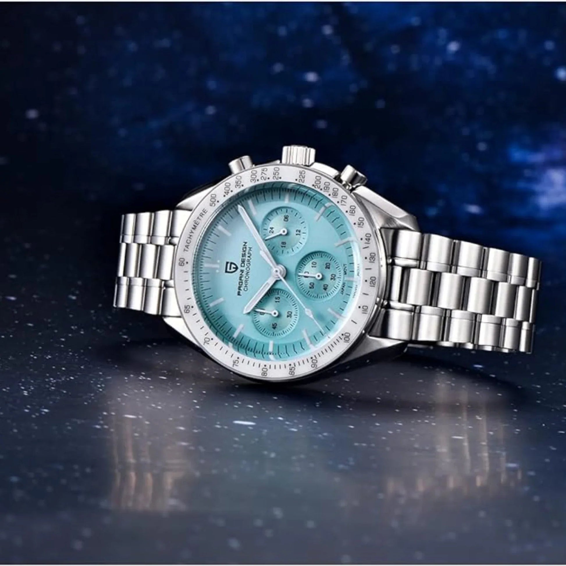 Pagani Design PD-1701 40mm Mens Waterproof Watch With Seiko VK-63 Movement (Speedmaster) - DREAM WATCHES