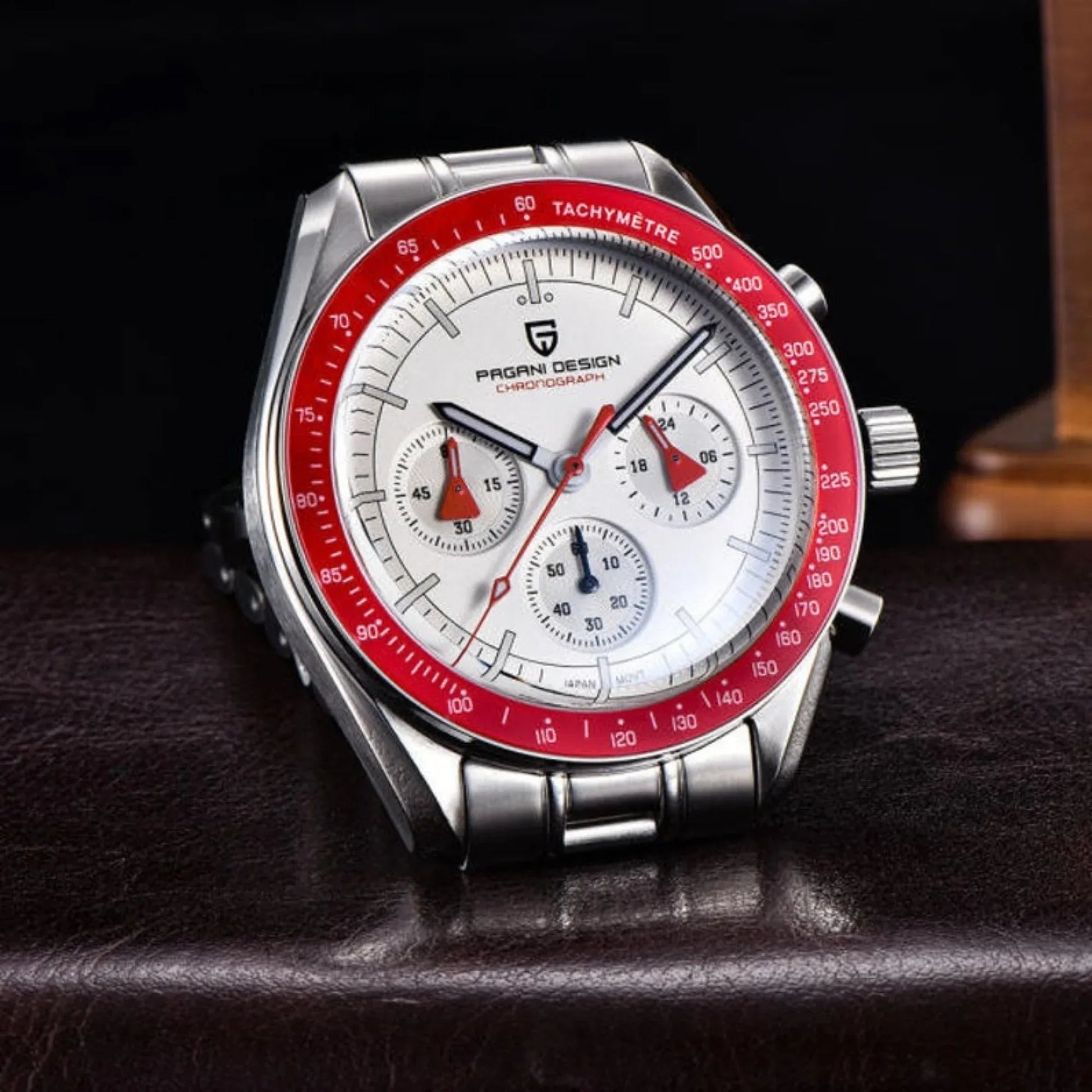 Pagani Design PD-1701 40mm Mens Waterproof Watch with Seiko VK-63 Movement (Speedmaster) - DREAM WATCHES