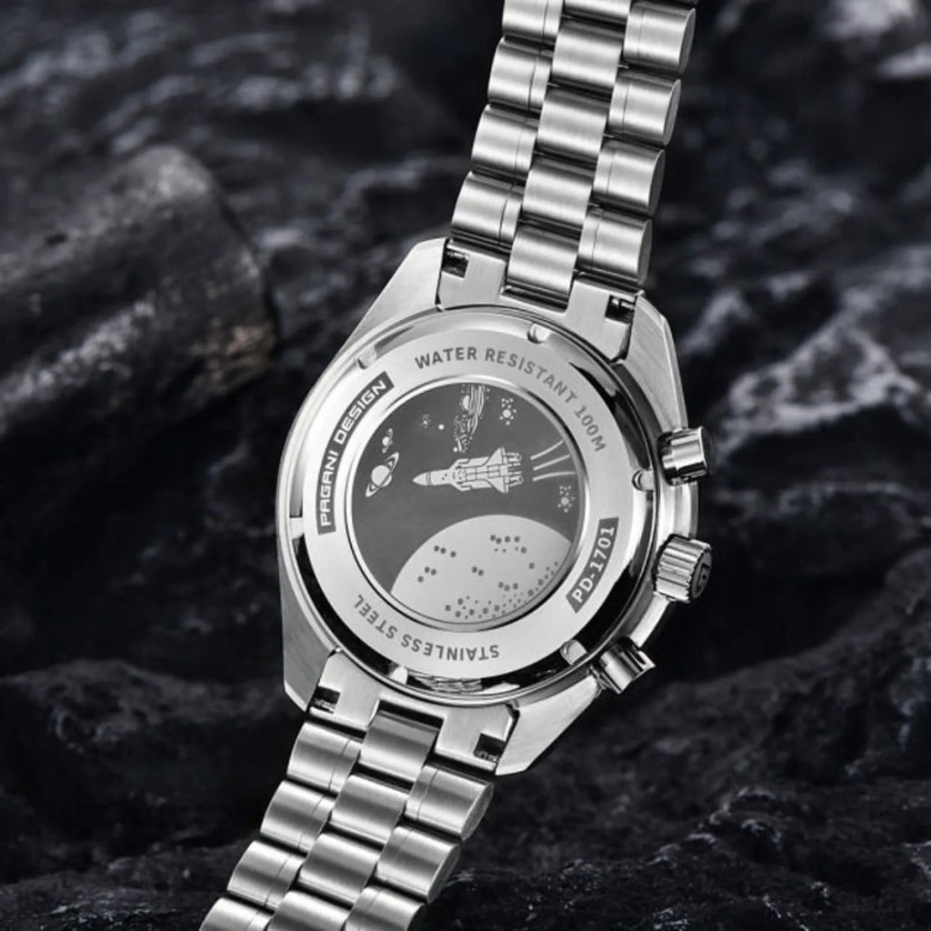 Pagani Design PD-1701 40mm Mens Waterproof Watch with Seiko VK-63 Movement (Speedmaster) - DREAM WATCHES