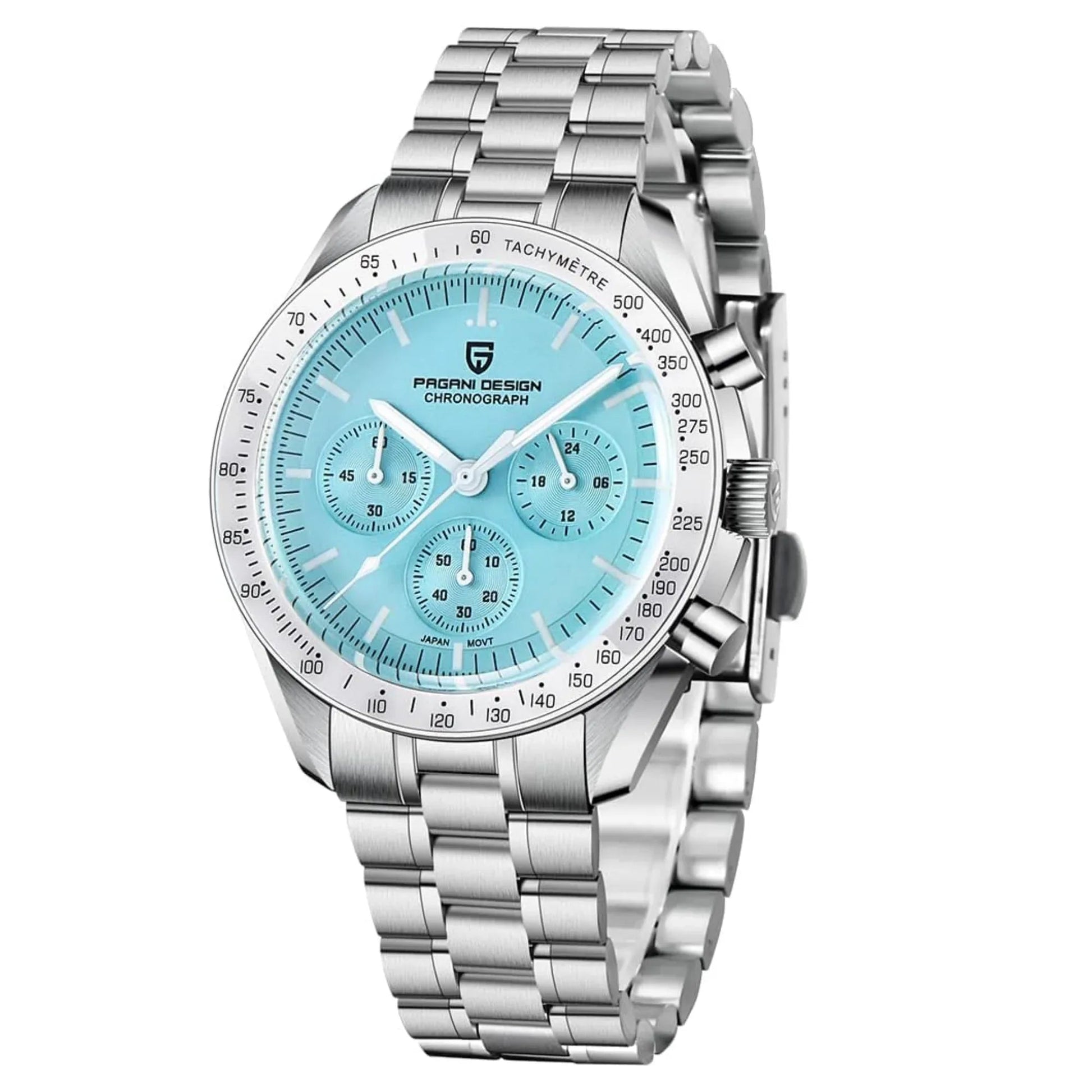 Pagani Design PD-1701 40mm Mens Waterproof Watch With Seiko VK-63 Movement (Speedmaster) - DREAM WATCHES