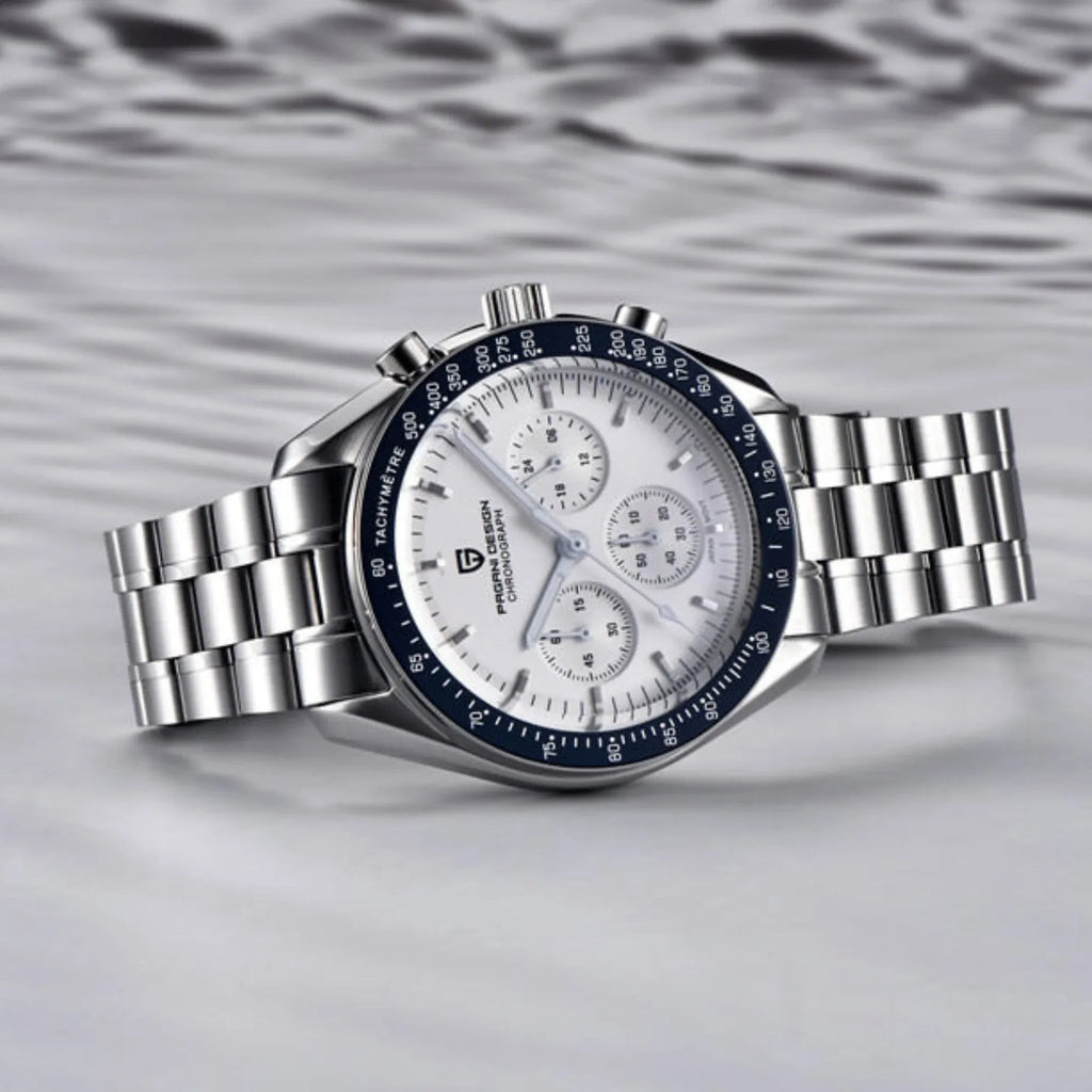 Pagani Design PD-1701 40mm Mens Waterproof Watch with Seiko VK-63 Movement (Speedmaster) - DREAM WATCHES