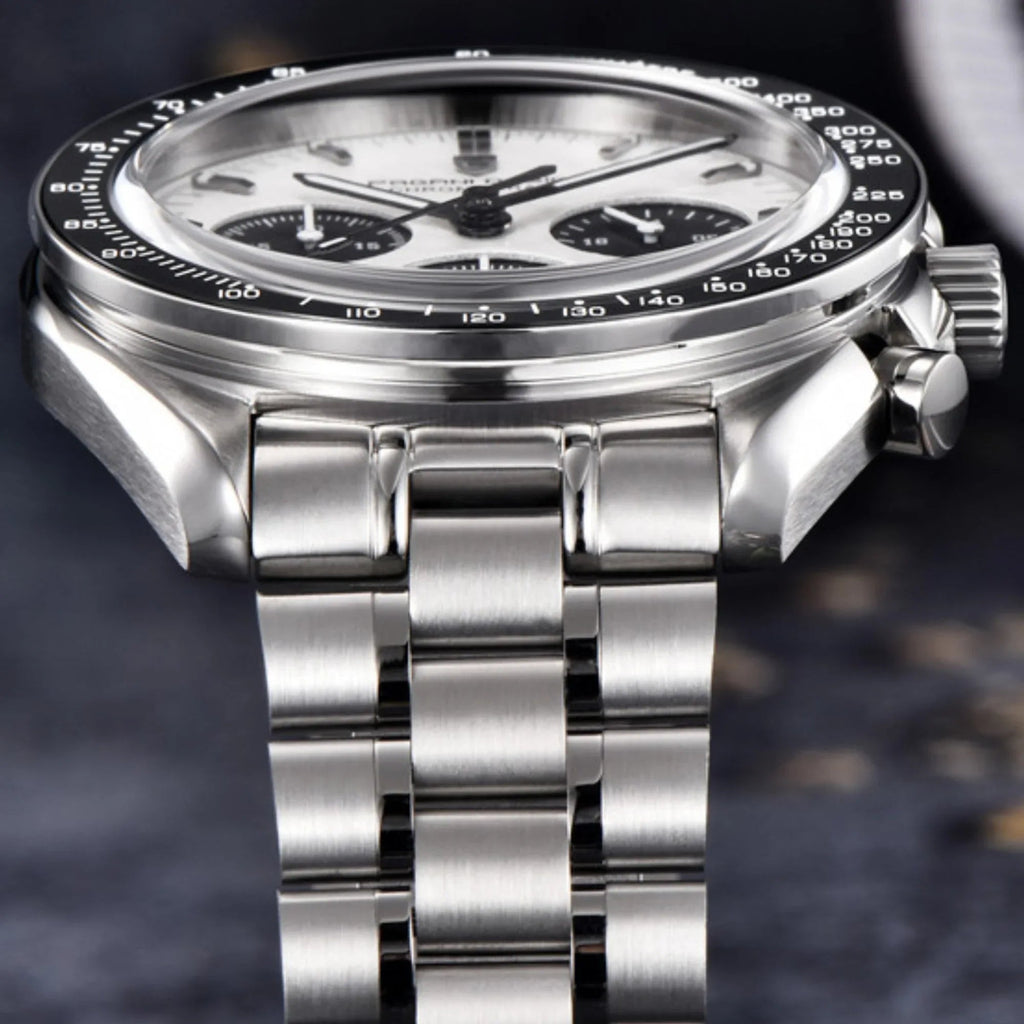 Pagani Design PD-1701 40mm Mens Waterproof Watch with Seiko VK-63 Movement (Speedmaster) - Grey V4 - DREAM WATCHES