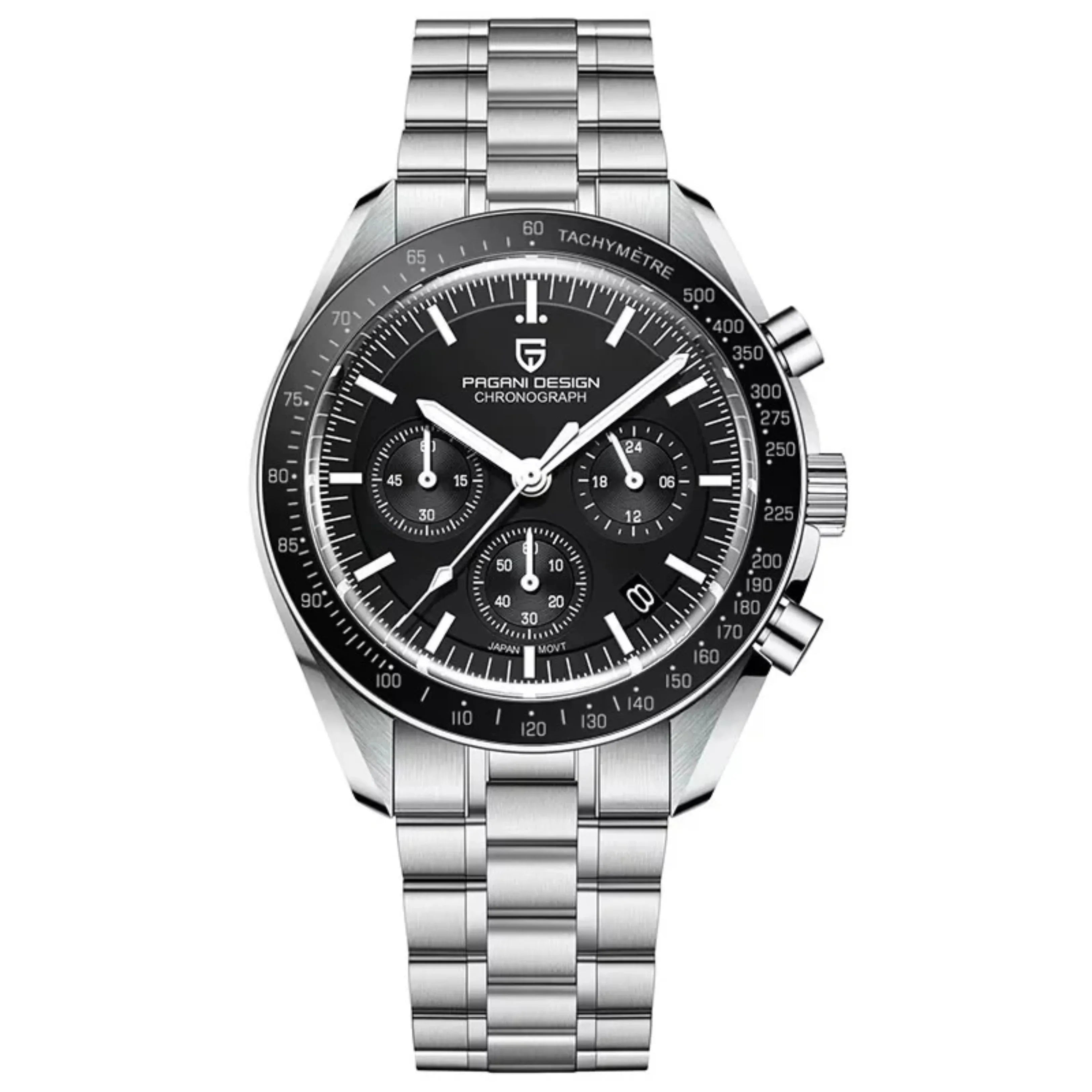 Pagani Design PD-1701 40mm Mens Waterproof Watch with Seiko VK-63 Movement 