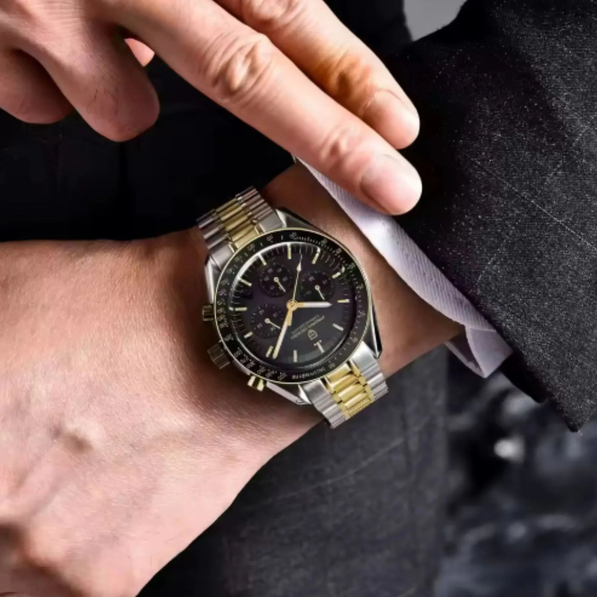 Pagani Design PD-1701 Moon Wristwatch Homage Men's Quartz Chronograph Watches Japan VK63 Movement Stianless Steel Bracelet 100M Waterproof Sport Watch - DREAM WATCHES
