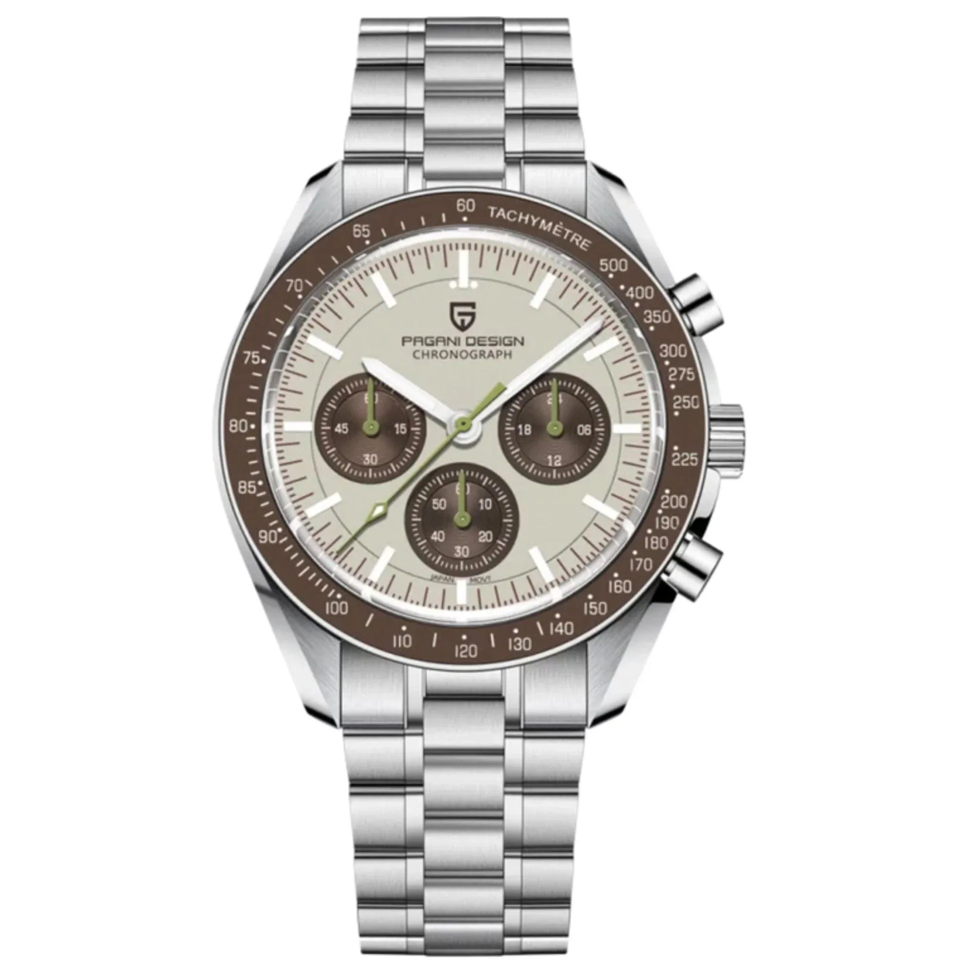 Pagani Design PD-1701 Moonwatch Men's 40mm Seiko VK63 Chronograph Quartz Watch Sapphire Crystal 100m Waterproof Luminous Watch - DREAM WATCHES