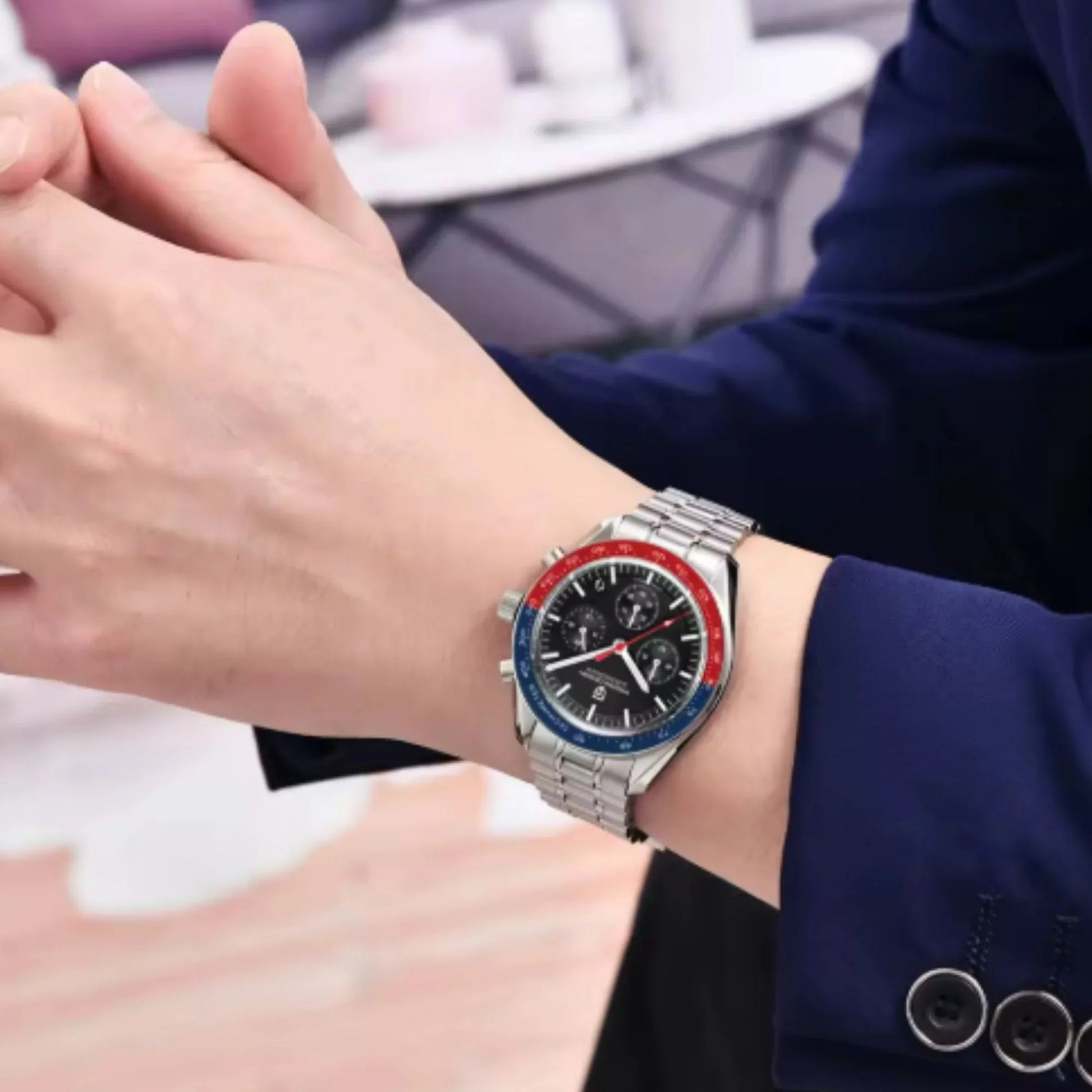 Pagani Design PD-1701 Speedmaster Moonwatch Men's 40mm Seiko VK63 Chronograph Quartz Watch Sapphire Crystal 100m Waterproof Luminous Watch - DREAM WATCHES