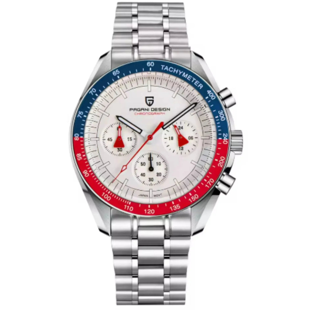 Pagani Design PD-1701 Speedmaster Moonwatch Men's 40mm Seiko VK63 Chronograph Quartz Watch Sapphire Crystal 100m Waterproof Luminous Watch - DREAM WATCHES