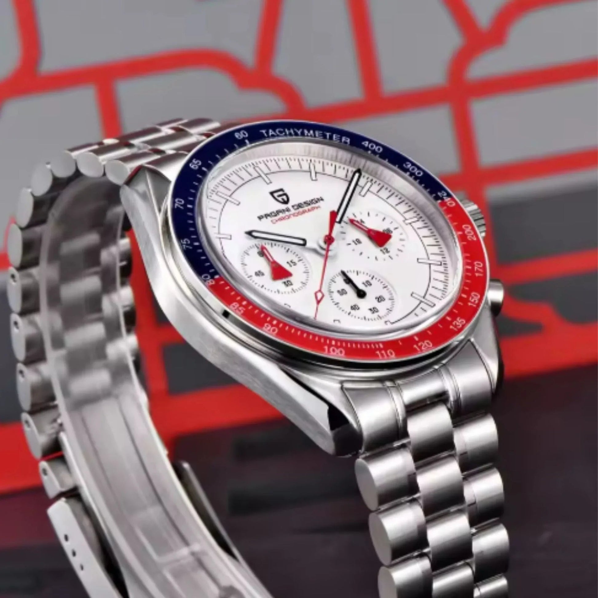 Pagani Design PD-1701 Speedmaster Moonwatch Men's 40mm Seiko VK63 Chronograph Quartz Watch Sapphire Crystal 100m Waterproof Luminous Watch - DREAM WATCHES