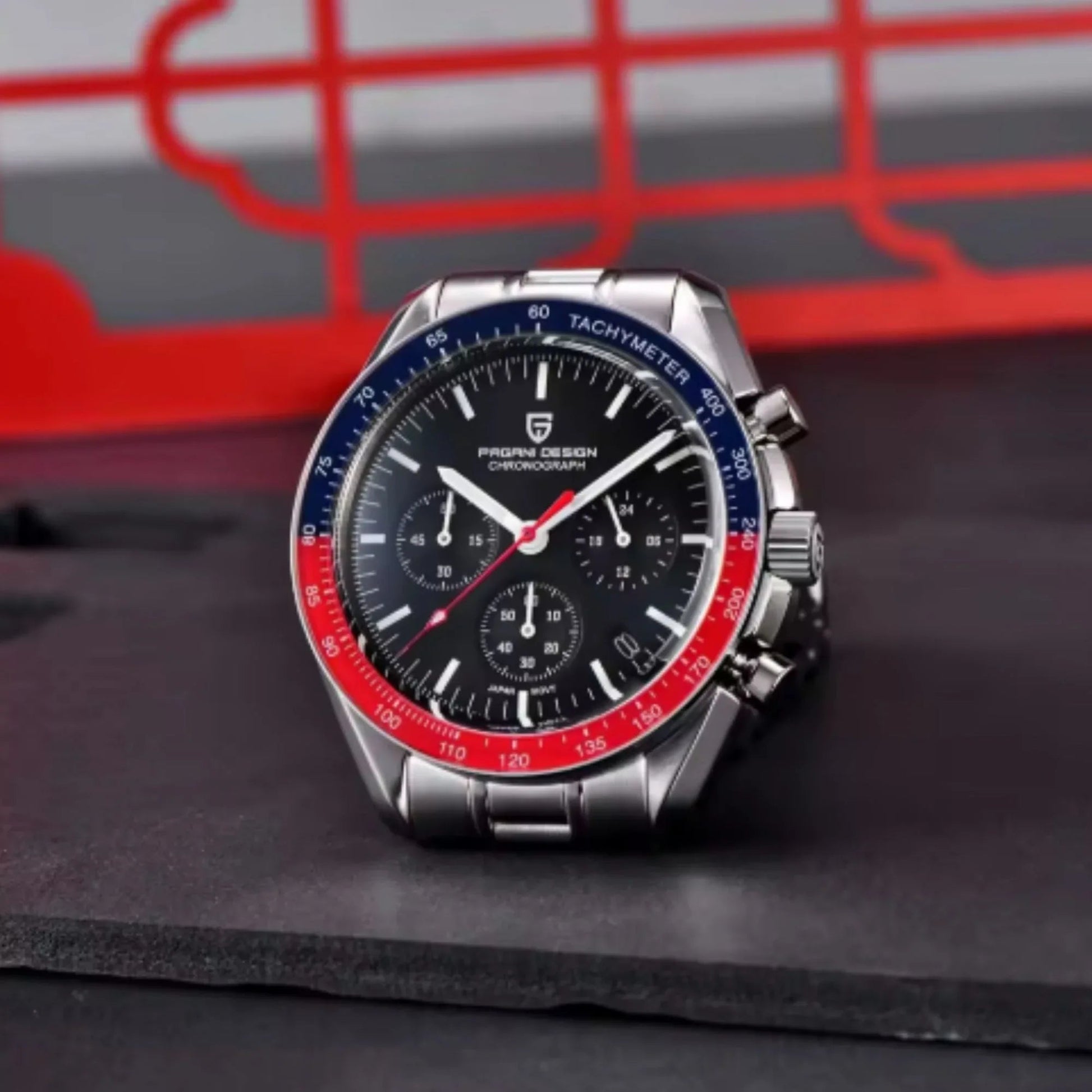 Pagani Design PD-1701 Speedmaster Moonwatch Men's 40mm Seiko VK63 Chronograph Quartz Watch Sapphire Crystal 100m Waterproof Luminous Watch - DREAM WATCHES