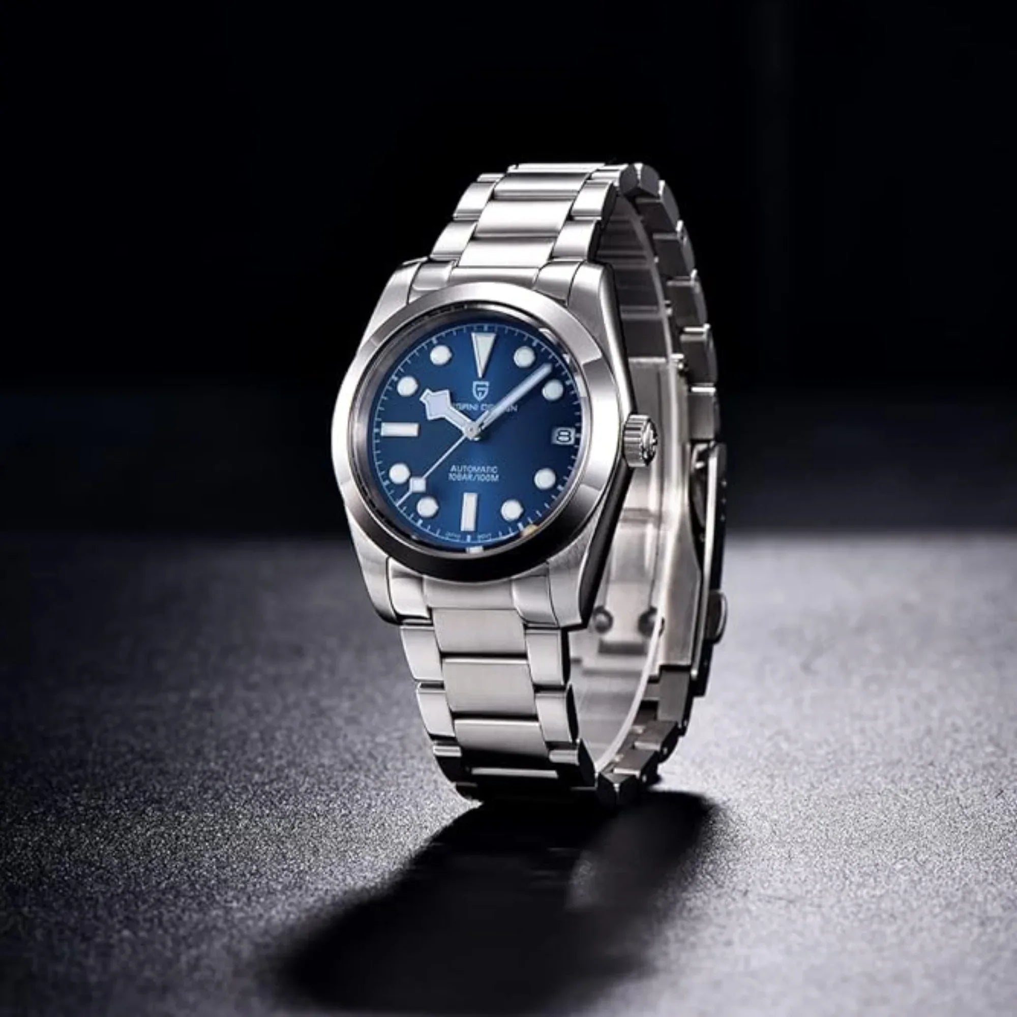 Pagani Design PD-1716 36MM Snowflake Hands with Seiko NH35 Automatic Movement - Deep Blue Dial - DREAM WATCHES