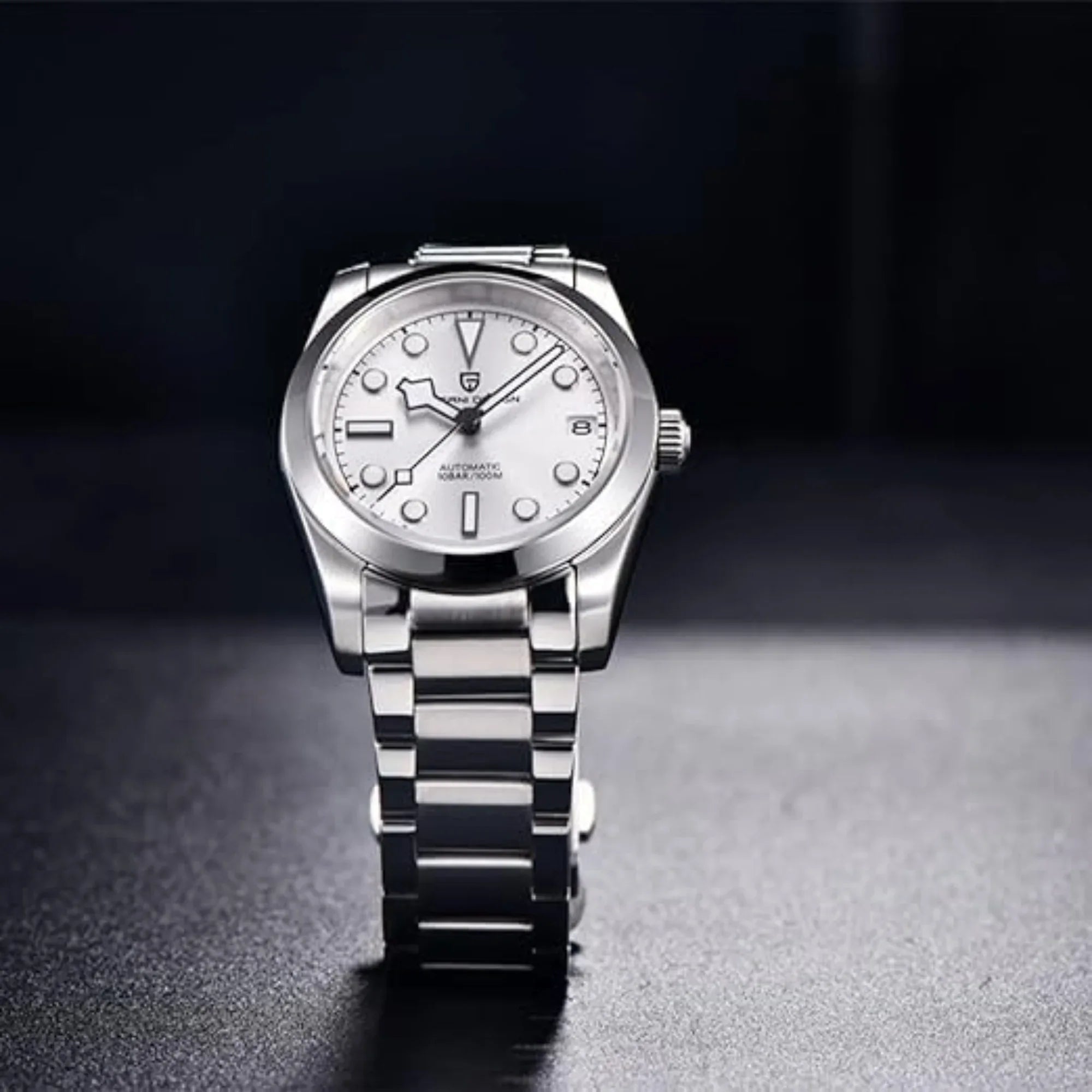 Pagani Design PD-1716 36MM Snowflake Hands with Seiko NH35 Automatic Movement - Silver Dial - DREAM WATCHES