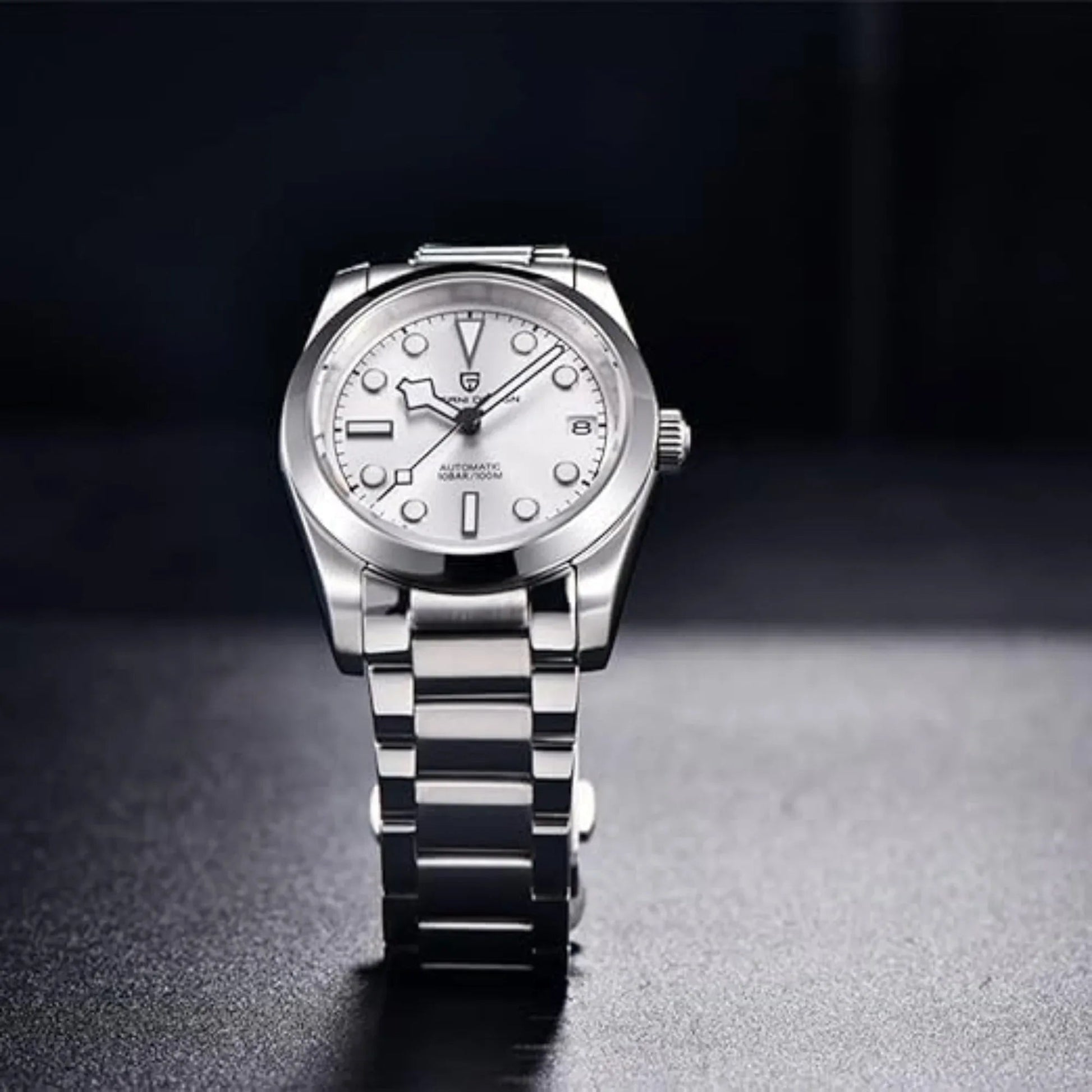 Pagani Design PD-1716 36MM Snowflake Hands with Seiko NH35 Automatic Movement - Silver Dial - DREAM WATCHES