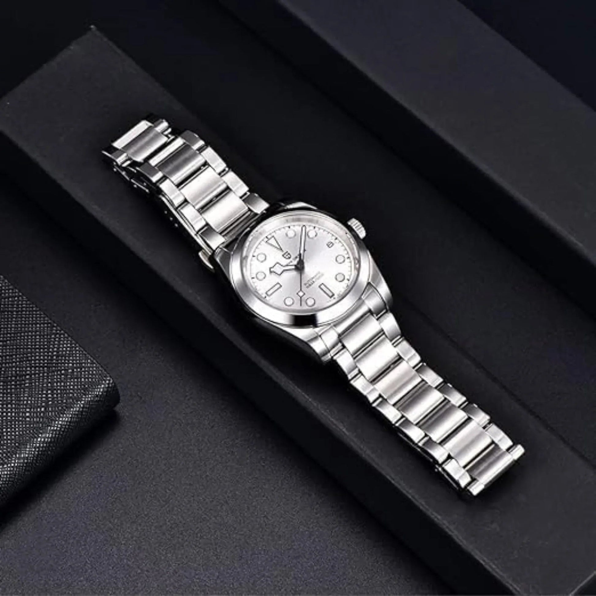 Pagani Design PD-1716 36MM Snowflake Hands with Seiko NH35 Automatic Movement - Silver Dial - DREAM WATCHES