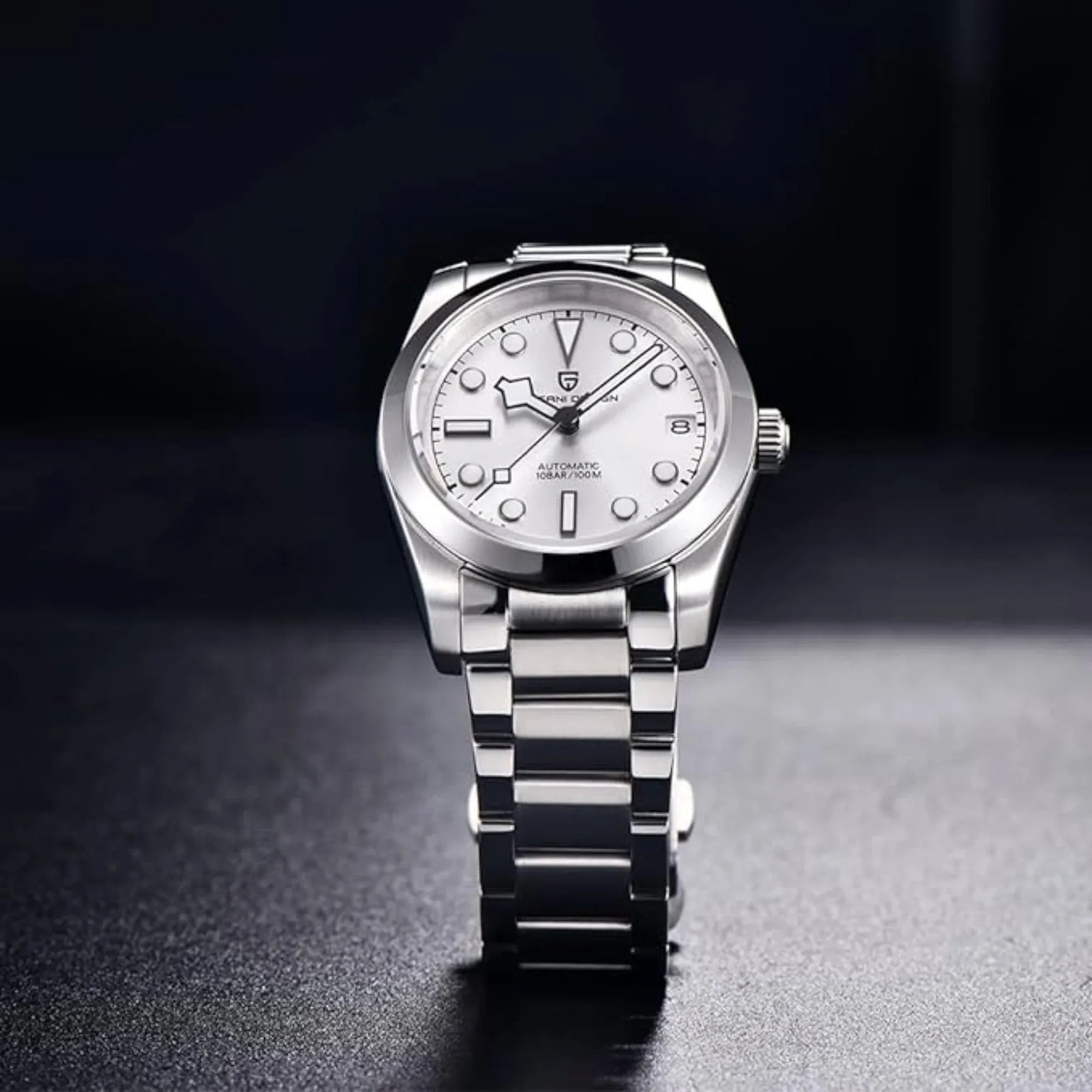 Pagani Design PD-1716 36MM Snowflake Hands with Seiko NH35 Automatic Movement - White Dial - DREAM WATCHES