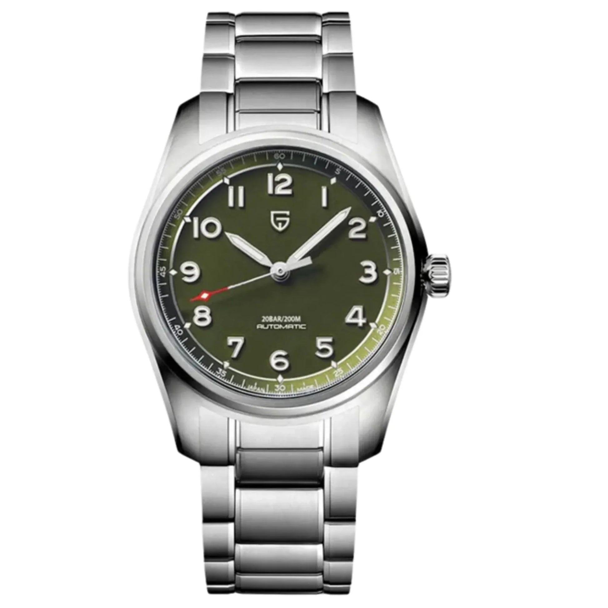 Pagani Design PD-1717 V2 Spirit Pilot 38MM 200M Waterproof Japan Automatic Mechanical Watch Sapphire Crystal Luminous Stainless Steel - DREAM WATCHES