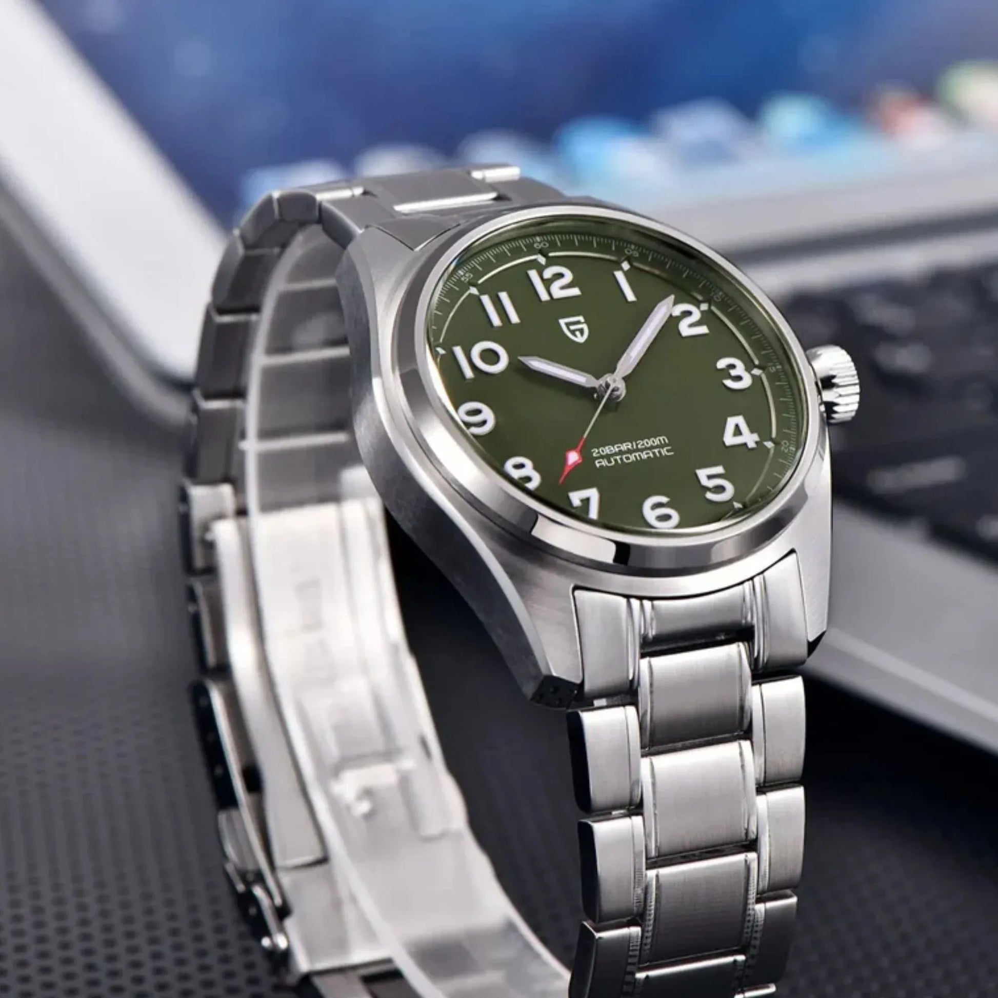 Pagani Design PD-1717 V2 Spirit Pilot 38MM 200M Waterproof Japan Automatic Mechanical Watch Sapphire Crystal Luminous Stainless Steel - DREAM WATCHES