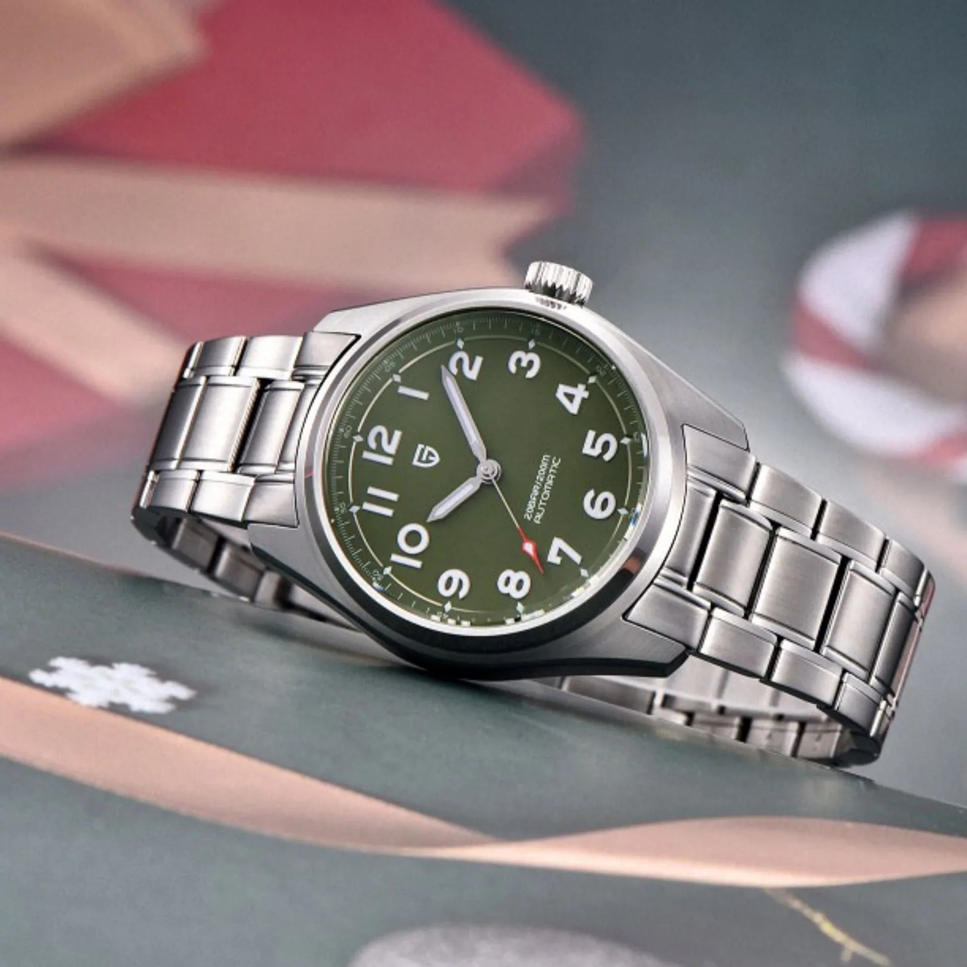 Pagani Design PD-1717 V2 Spirit Pilot 38MM 200M Waterproof Japan Automatic Mechanical Watch Sapphire Crystal Luminous Stainless Steel - DREAM WATCHES