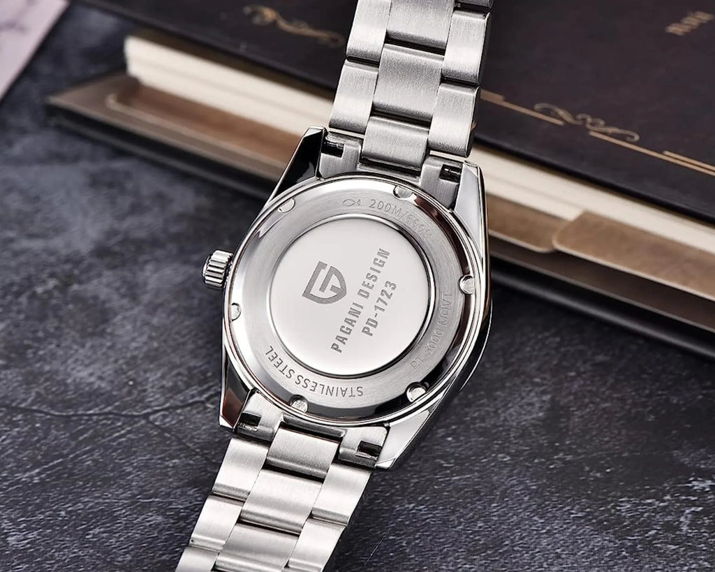 Pagani Design PD-1723 Air King 36 mm 200 m Waterproof PT5000 Automatic Mechanical Watch AR Sapphire crystal Luminous Stainless steel Business Watch - White - DREAM WATCHES