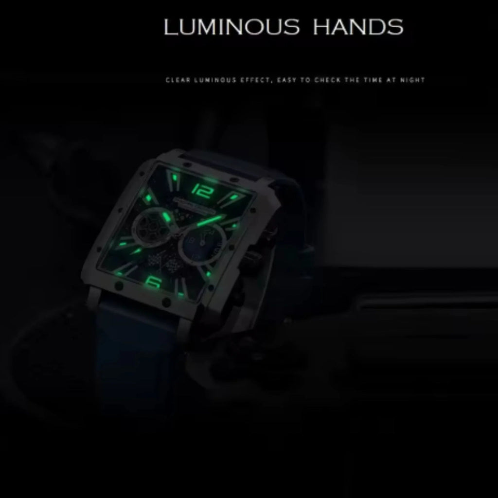 Pagani Design PD-1725 Racing Series Skeleton Design Men's 50M Waterproof Chronograph Japan VK64 Quartz Watch 40MM Sapphire Crystal Sports Watch - DREAM WATCHES