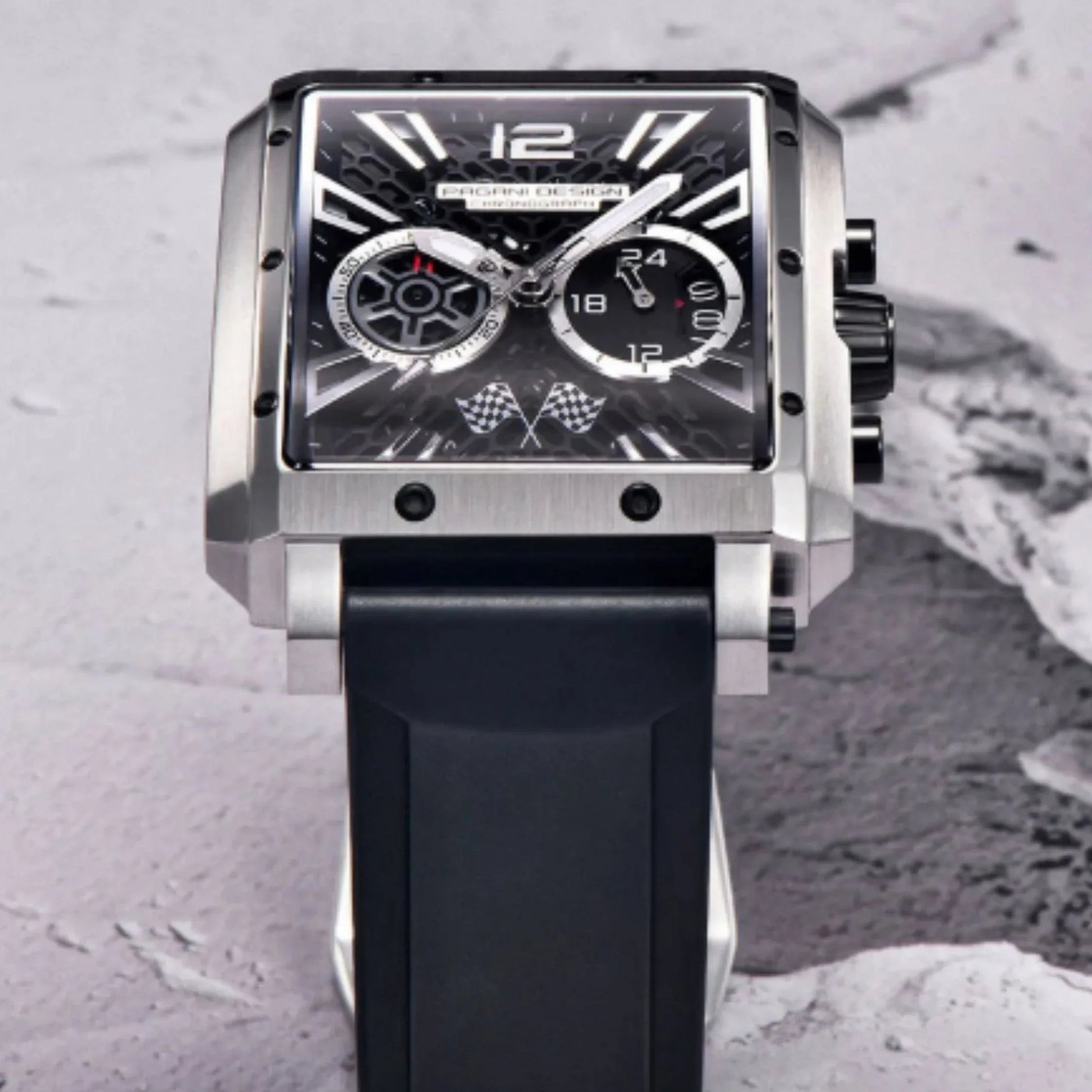 Pagani Design PD-1725 Racing Series Skeleton Design Men's 50M Waterproof Chronograph Japan VK64 Quartz Watch 40MM Sapphire Crystal Sports Watch - DREAM WATCHES