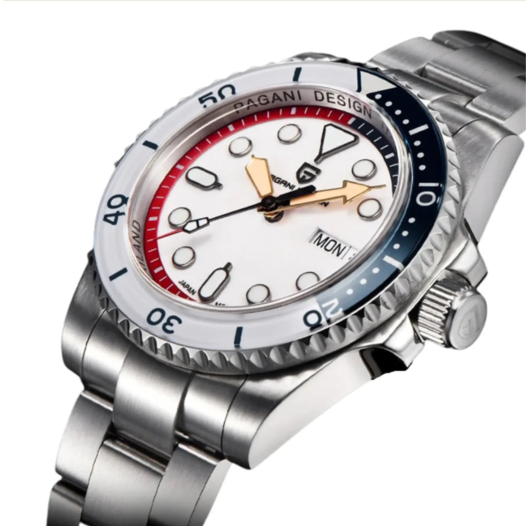 Pagani Design PD- 1726 Men's Automatic Watches Japan NH35 Movement Stainless Steel Band 200M Waterproof Sport Watch - DREAM WATCHES