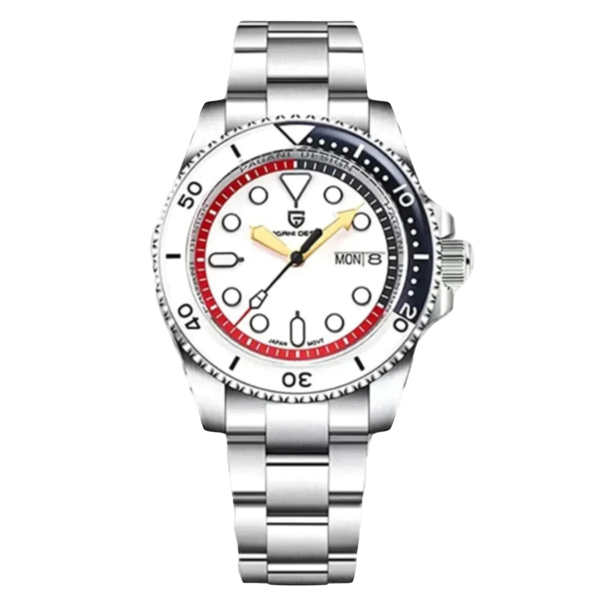 Pagani Design PD- 1726 Men's Automatic Watches Japan NH35 Movement Stainless Steel Band 200M Waterproof Sport Watch - DREAM WATCHES