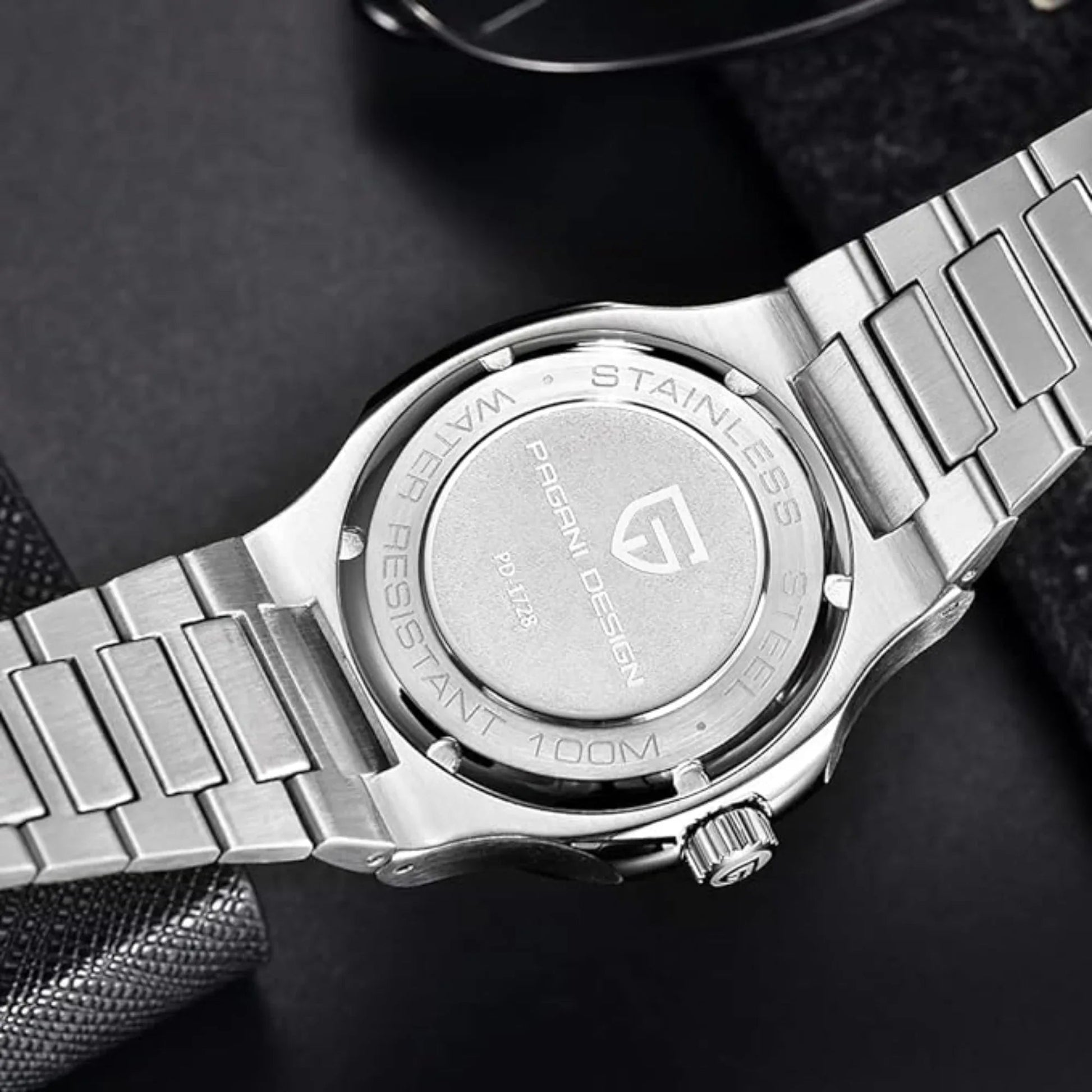 Pagani Design PD-1728 Nautilus Homage Automatic Movement (ST6) | Stainless Steel Dial Men's 40MM Watch | White Dial - DREAM WATCHES