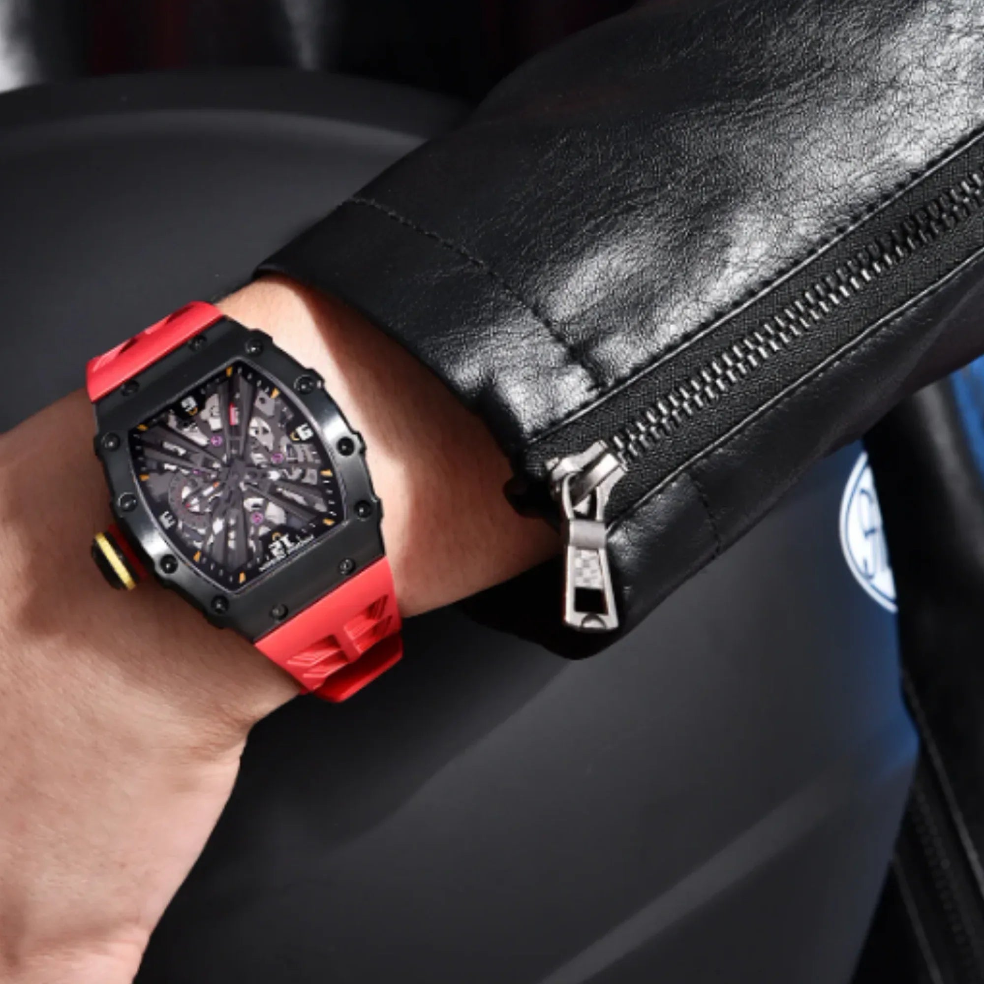 PAGANI DESIGN PD-1738 Waterproof Stainless Steel Skeleton Wristwatch Sport Chronograph Watch for Men - VH65 Movement - DREAM WATCHES