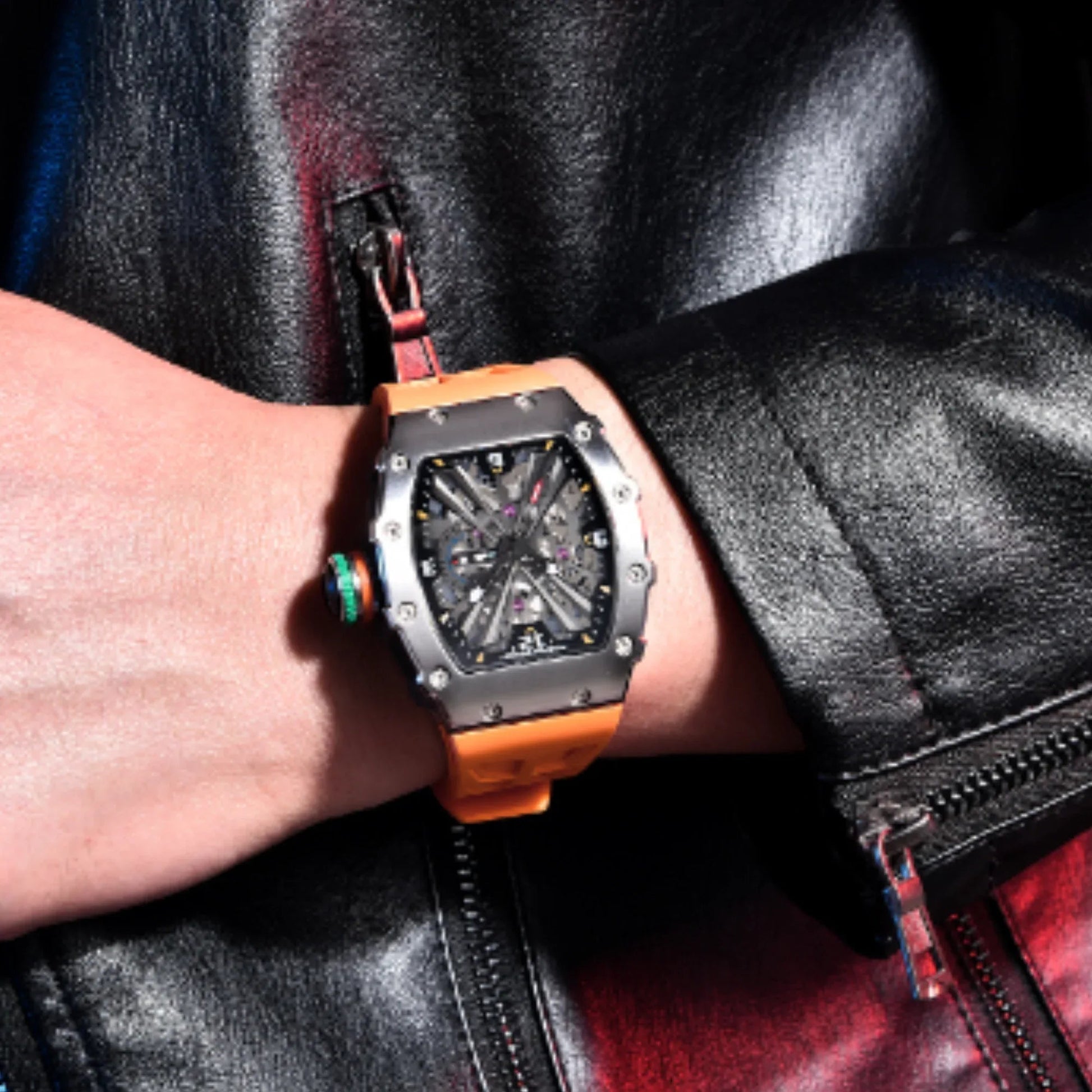 PAGANI DESIGN PD-1738 Waterproof Stainless Steel Skeleton Wristwatch Sport Chronograph Watch for Men - VH65 Movement - DREAM WATCHES