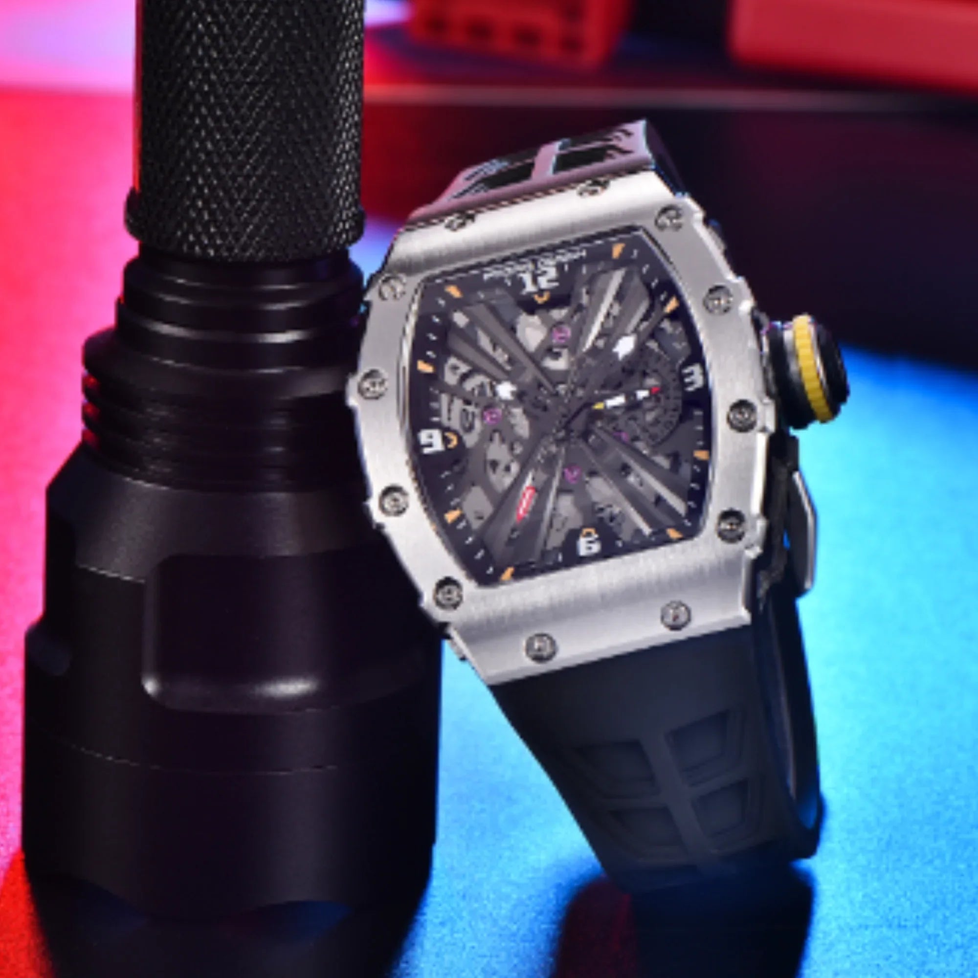 PAGANI DESIGN PD-1738 Waterproof Stainless Steel Skeleton Wristwatch Sport Chronograph Watch for Men - VH65 Movement - DREAM WATCHES