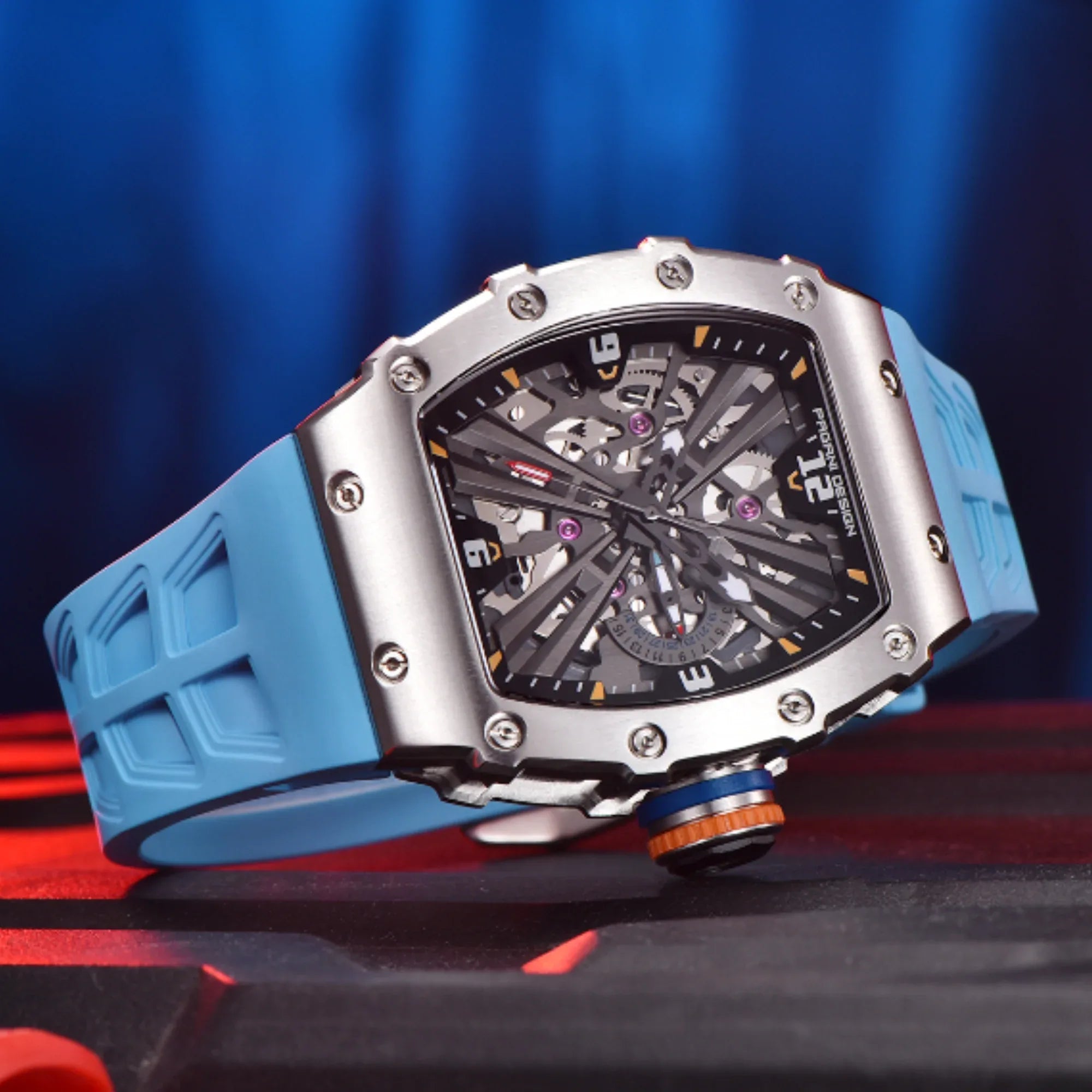 PAGANI DESIGN PD-1738 Waterproof Stainless Steel Skeleton Wristwatch Sport Chronograph Watch for Men - VH65 Movement - DREAM WATCHES