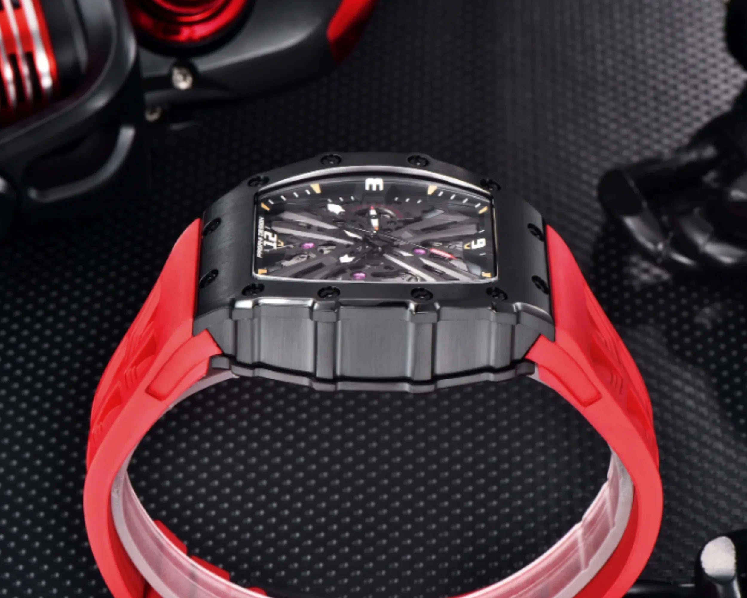 PAGANI DESIGN PD-1738 Waterproof Stainless Steel Skeleton Wristwatch Sport Chronograph Watch for Men - VH65 Movement - DREAM WATCHES