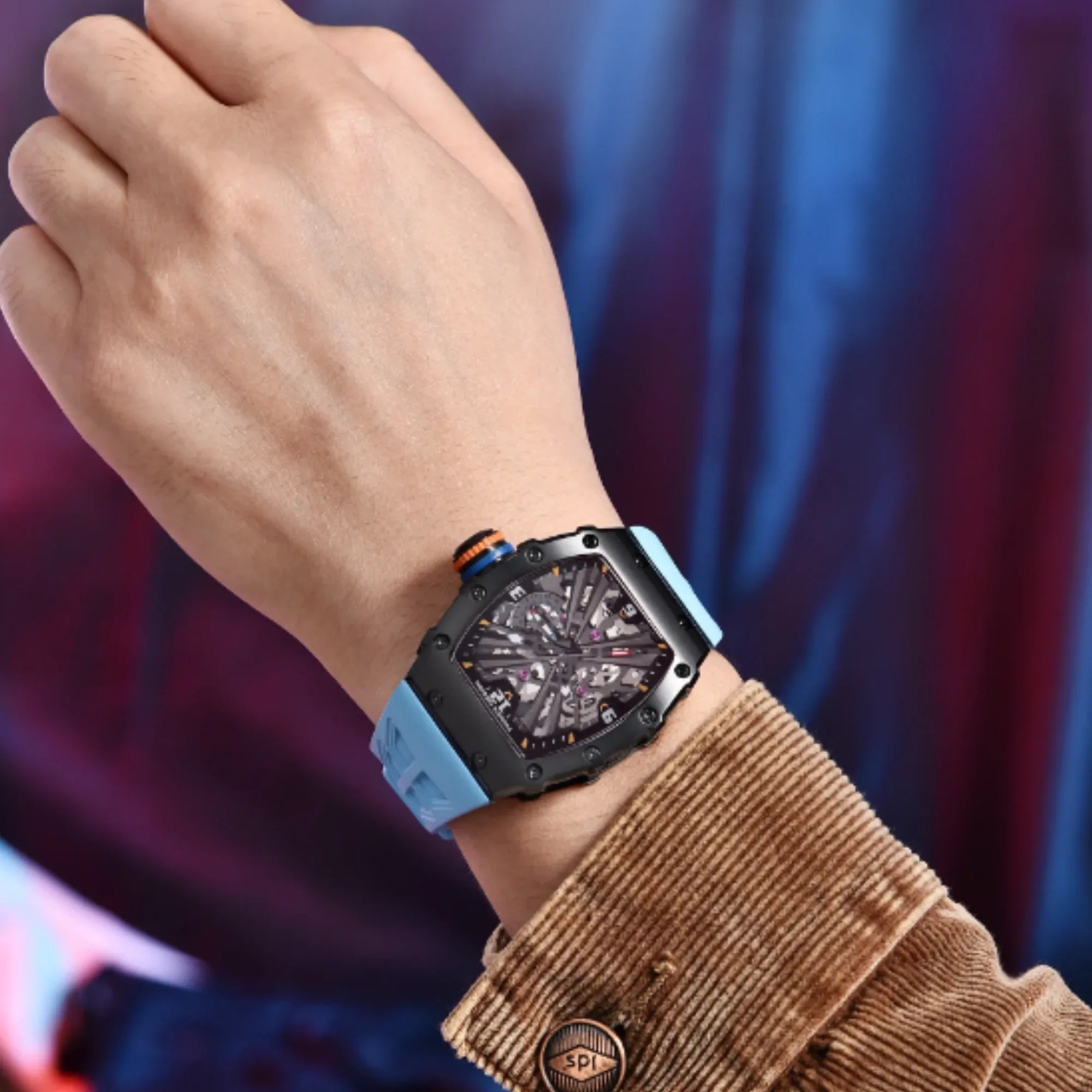 PAGANI DESIGN PD-1738 Waterproof Stainless Steel Skeleton Wristwatch Sport Chronograph Watch for Men - VH65 Movement - DREAM WATCHES