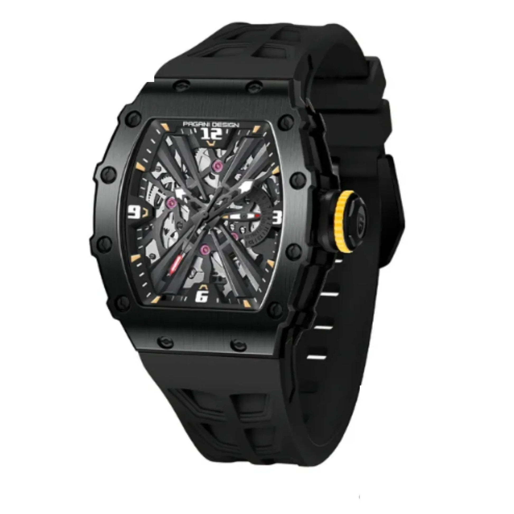 PAGANI DESIGN PD-1738 Waterproof Stainless Steel Skeleton Wristwatch Sport Chronograph Watch for Men - VH65 Movement - DREAM WATCHES