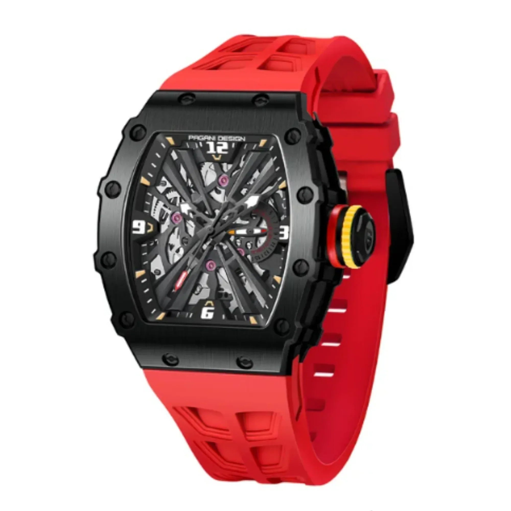 PAGANI DESIGN PD-1738 Waterproof Stainless Steel Skeleton Wristwatch Sport Chronograph Watch for Men - VH65 Movement - DREAM WATCHES