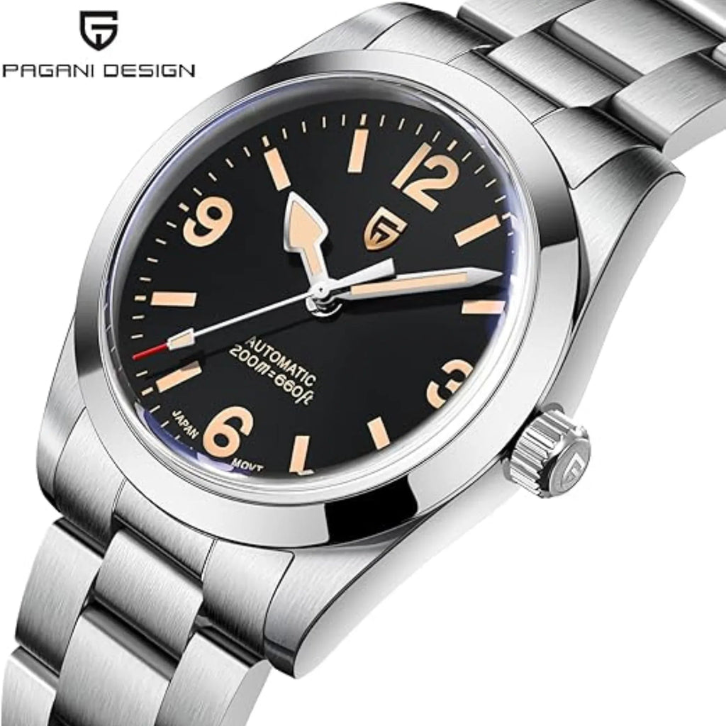 Pagani Design PD-1751 39 MM (Seiko NH35A Automatic Movement) Mechanical Watch Sapphire Stainless Steel Watch - DREAM WATCHES