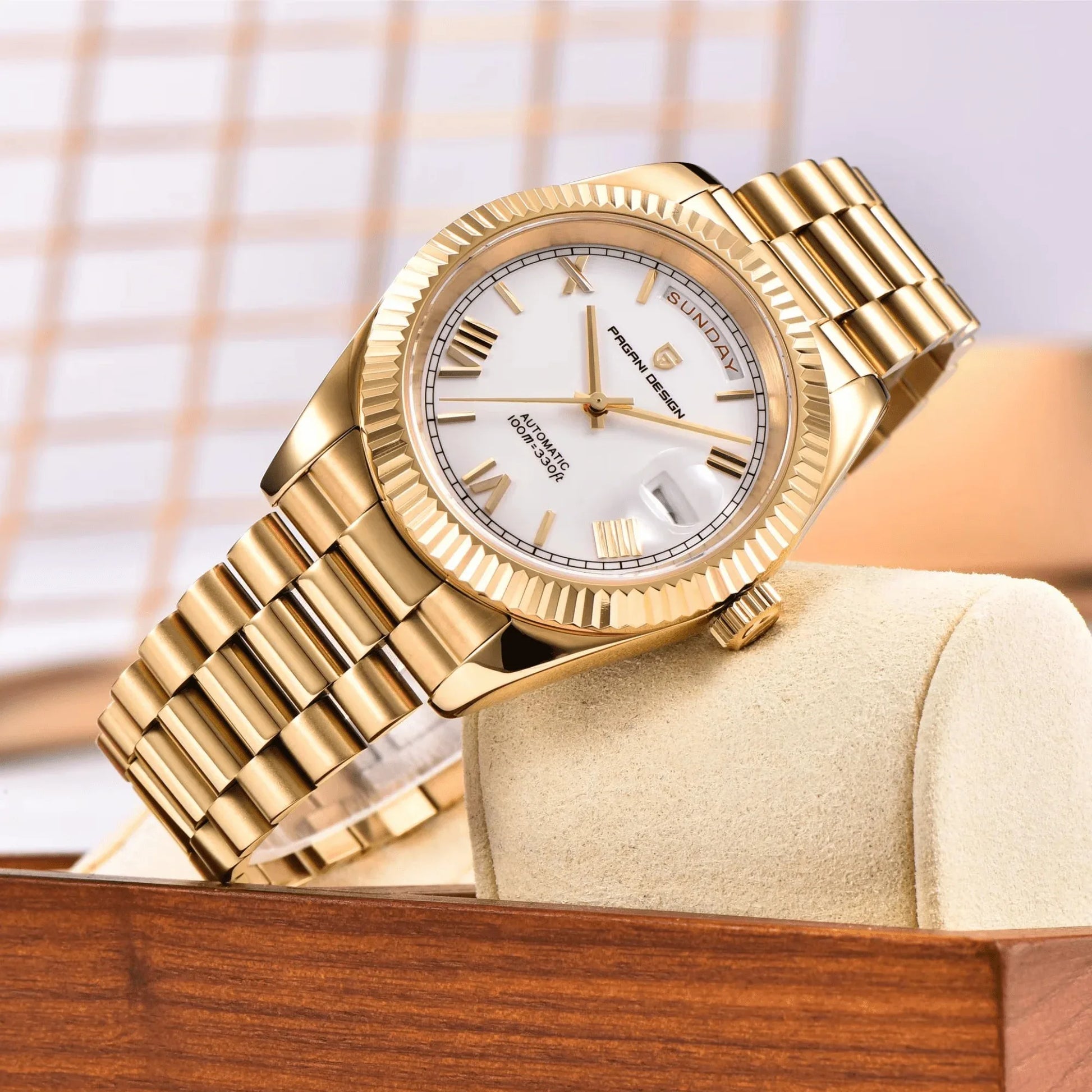 Pagani Design PD-1752 Presidential Day-Date Homage Automatic Movement (ST-16) | 36 MM Watch - DREAM WATCHES